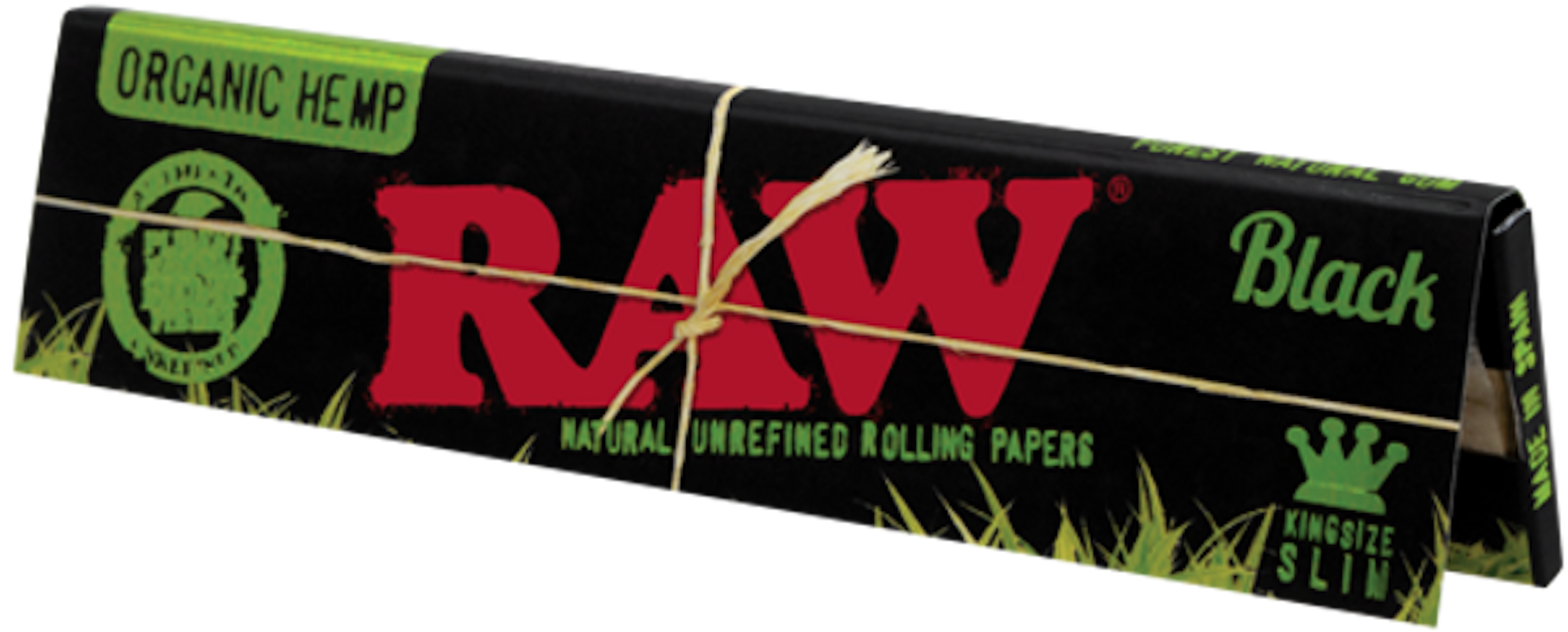 RAW Black - Organic Hemp King Slim Papers