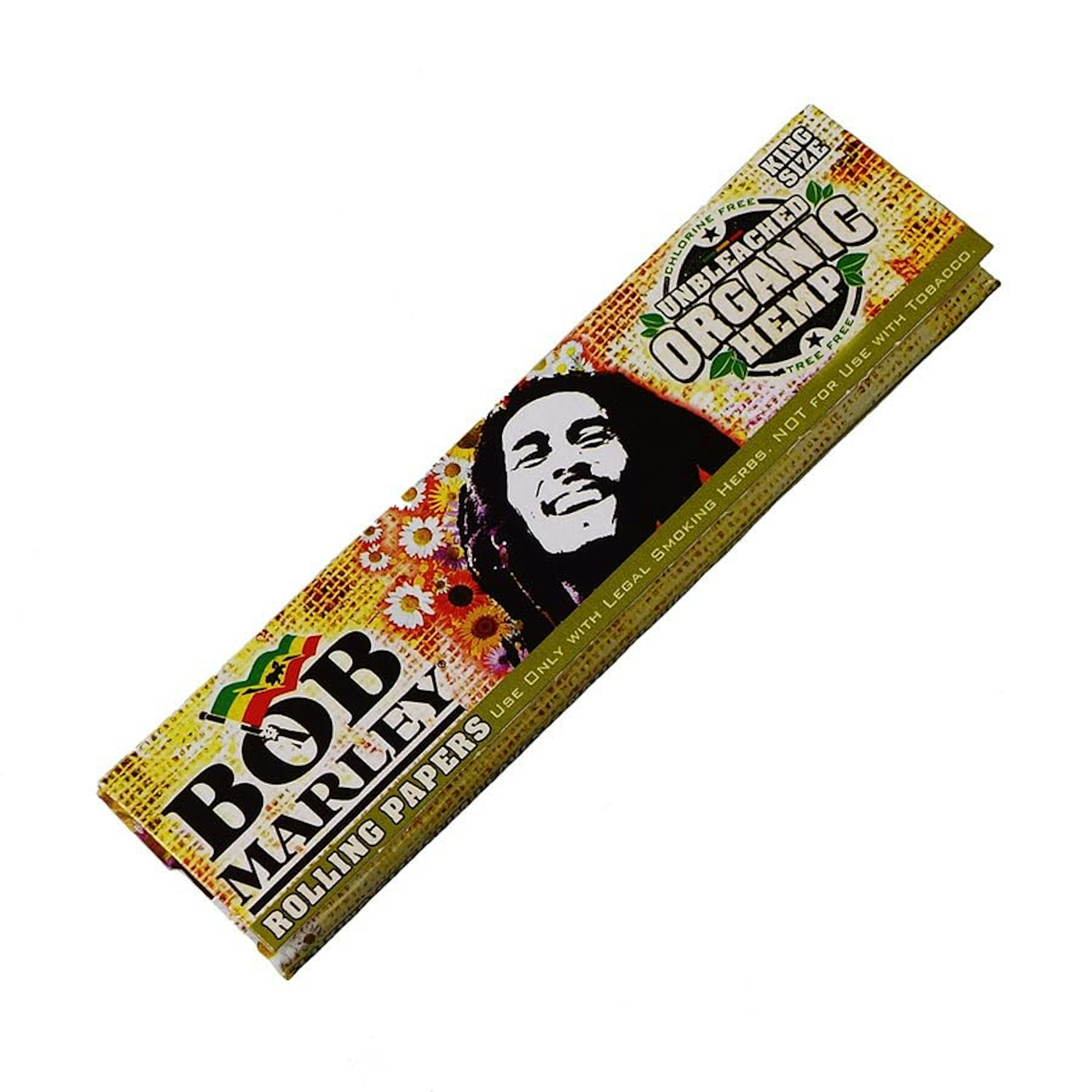 Bob Marley King Sized Papers | Unbleached Organic Hemp