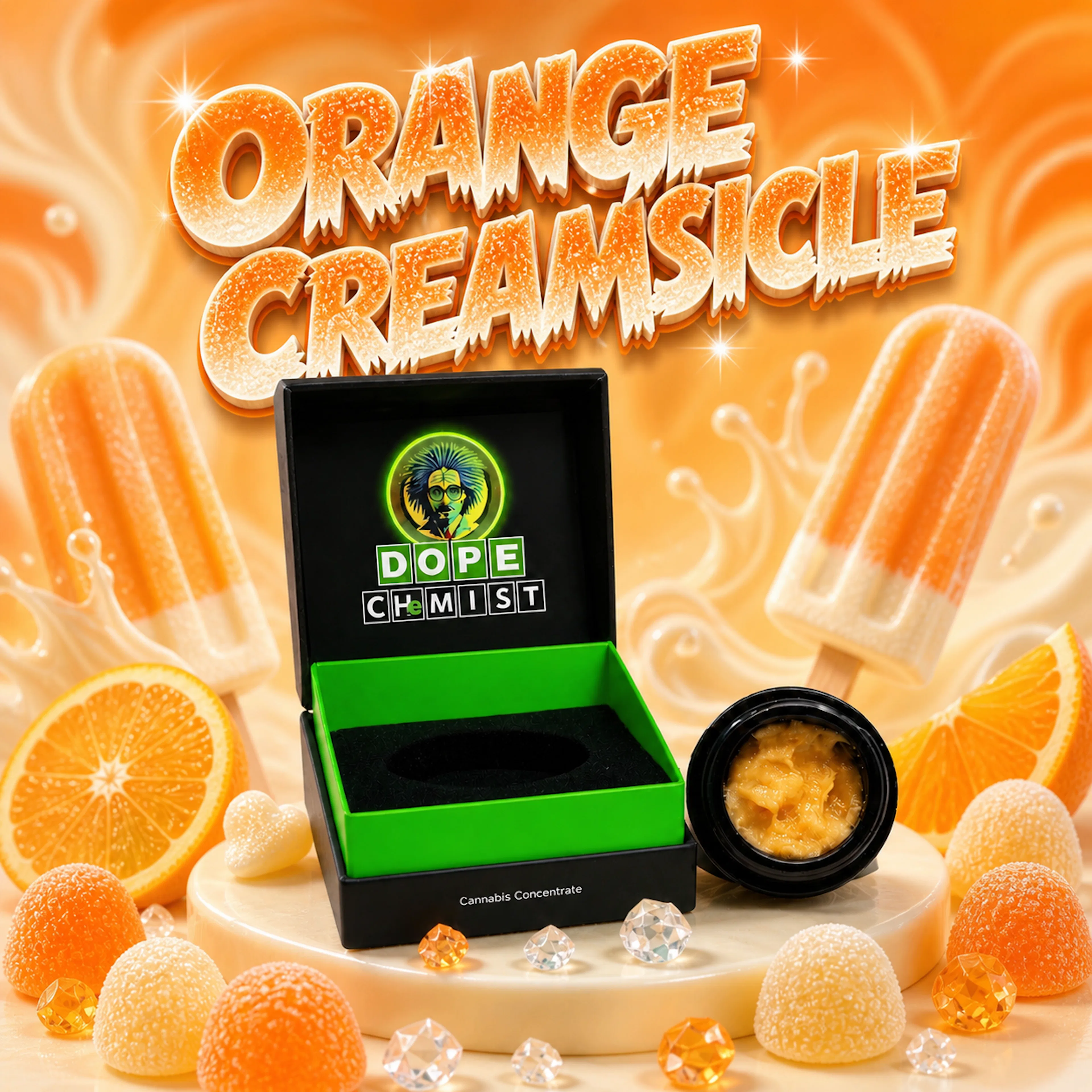 Orange Creamsicle (H) | Dope Chemist | 1g Live Hash Rosin