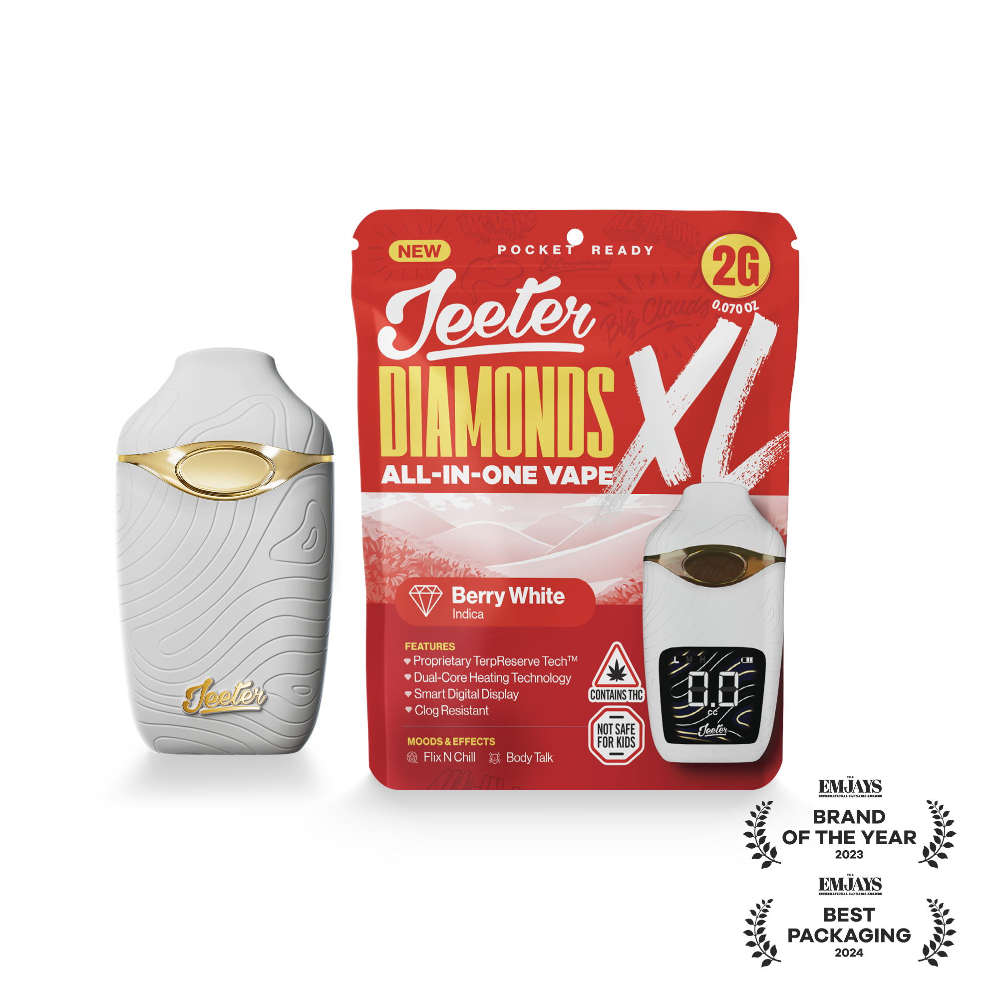 Berry White (I) | Jeeter XL | 2g Disposable Liquid Diamond Cartridge