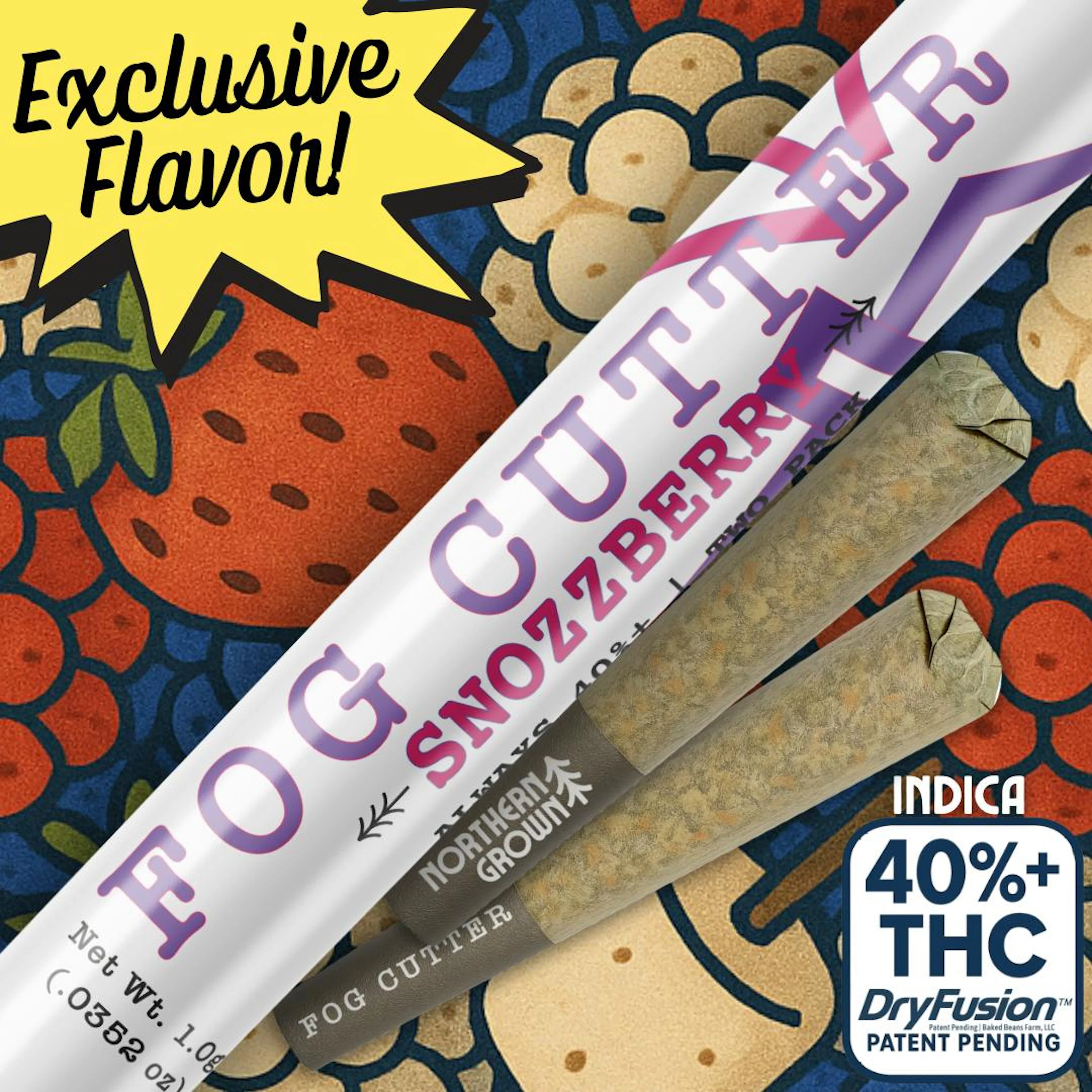 Snozzberry (I) | Fog Cutter | 0.5g 2pk Infused Pre-Rolls