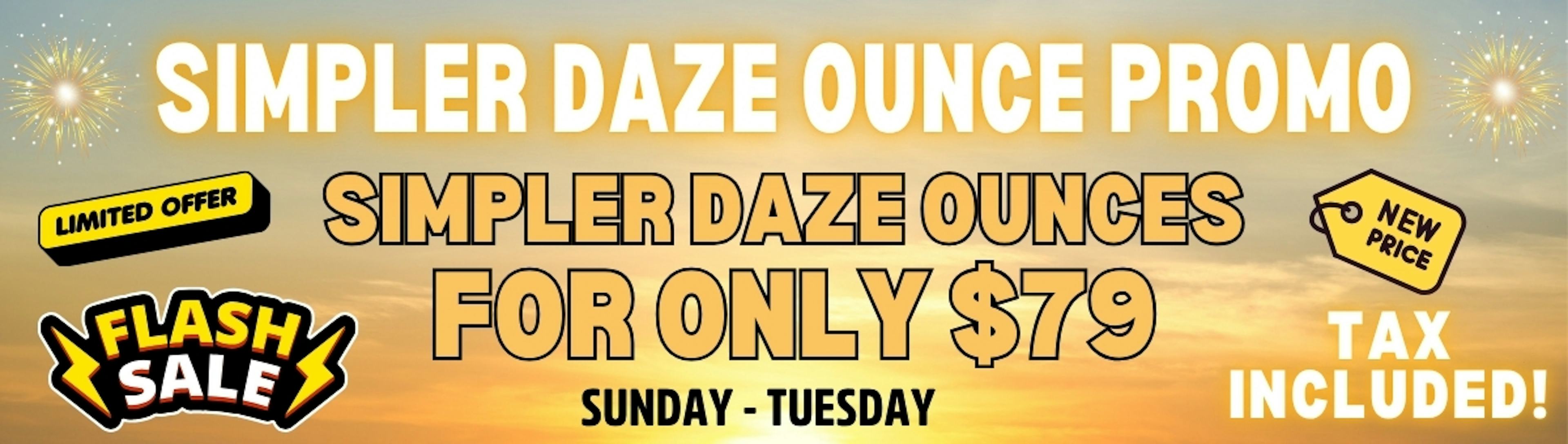 Simpler Daze flash sale 