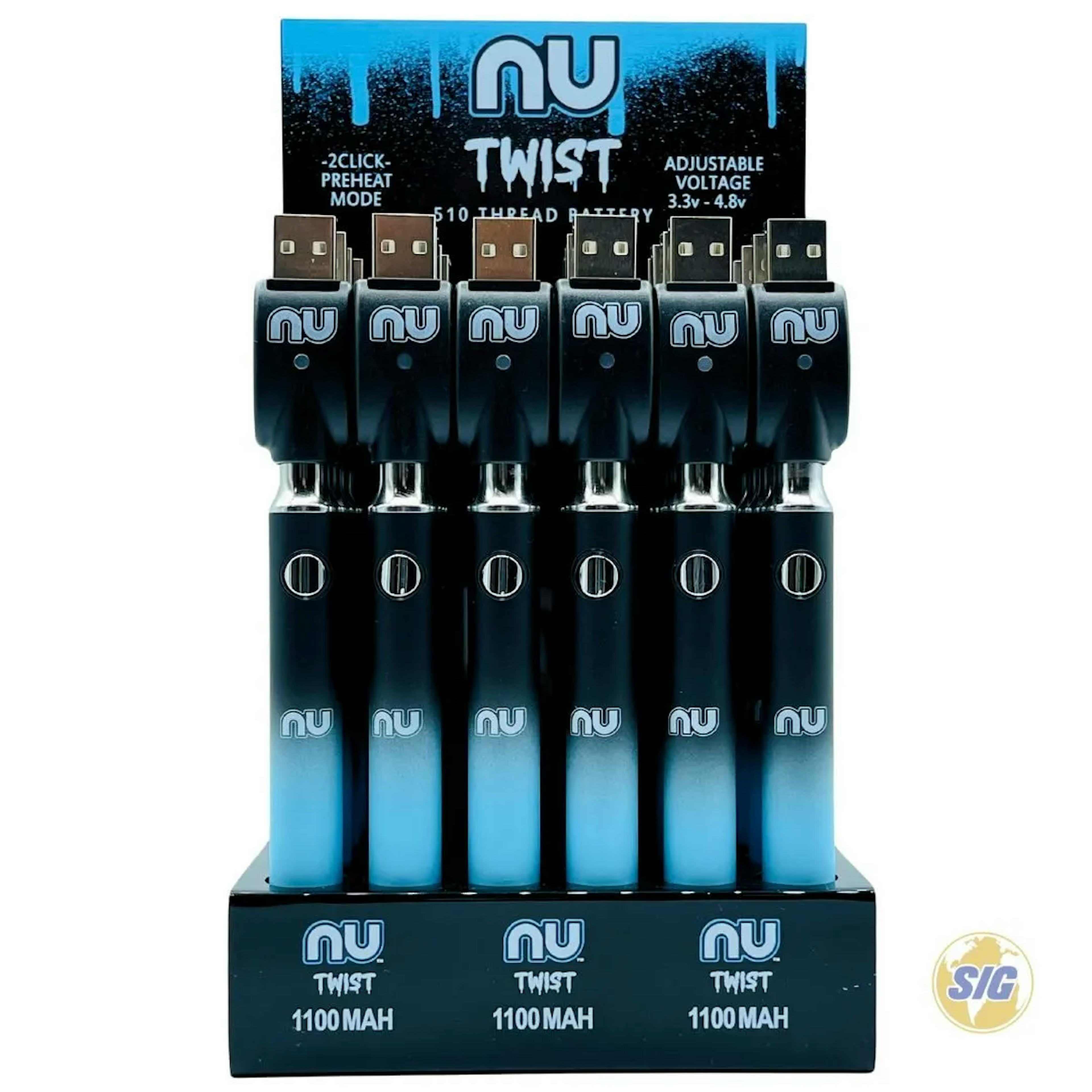 Twist 510-thread Vape Battery | 1100MAH