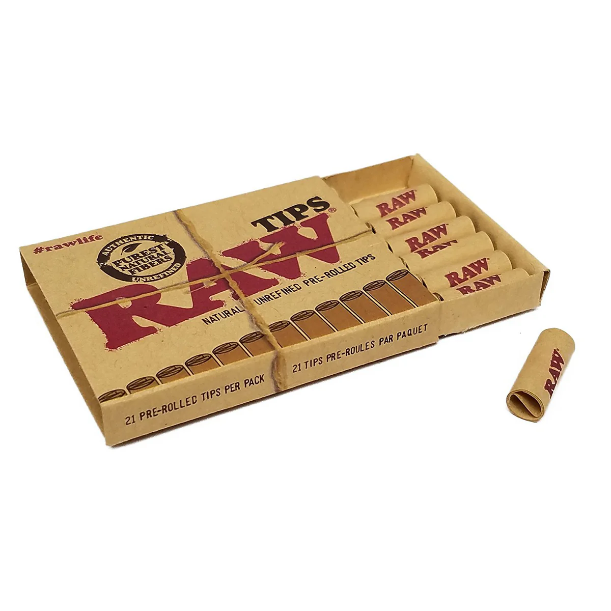 RAW - Pre-Rolled Tips (21 Pack)