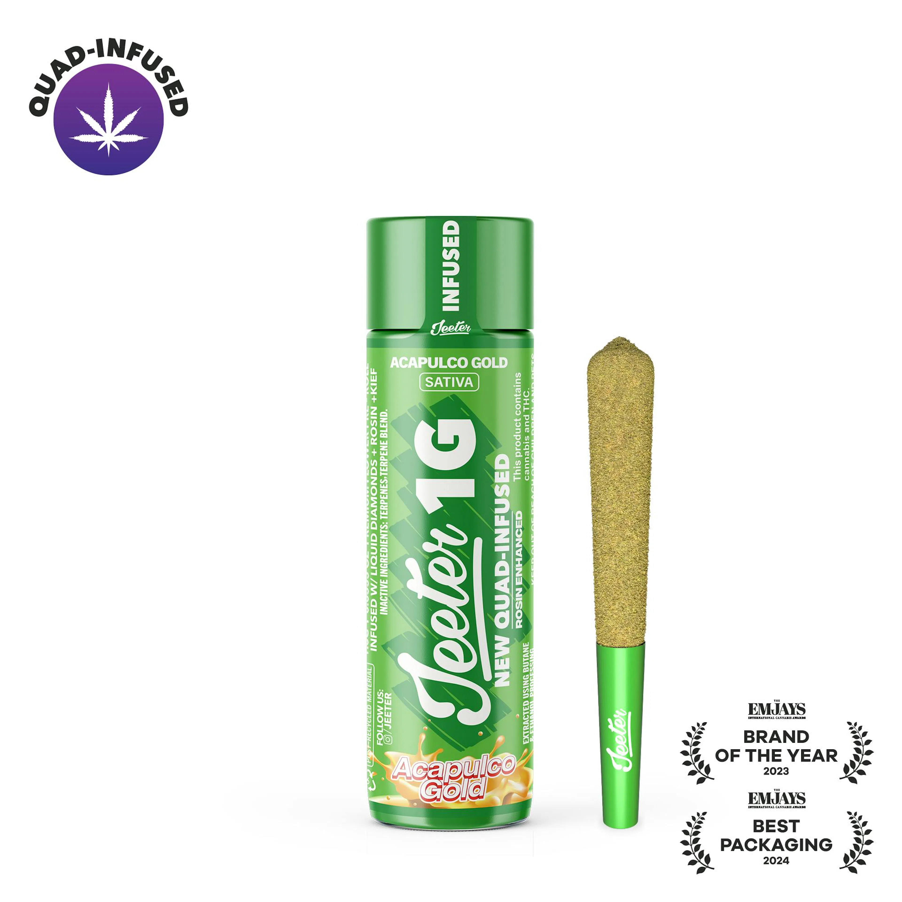 Acapulco Gold (S) | Jeeter | 1g Infused Pre-Roll