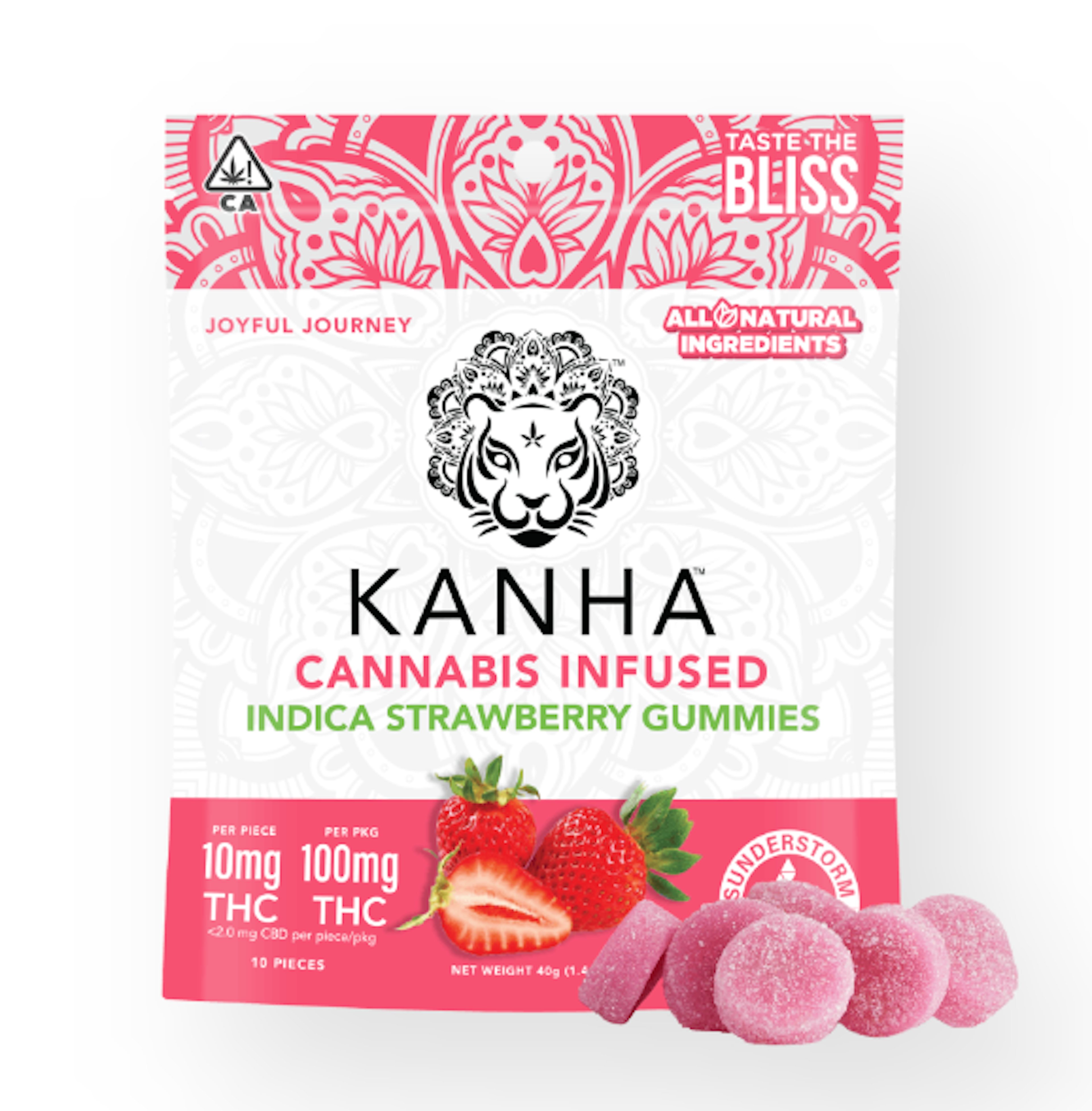 Strawberry (I) | Kanha | 100mg Gummies | 20PK