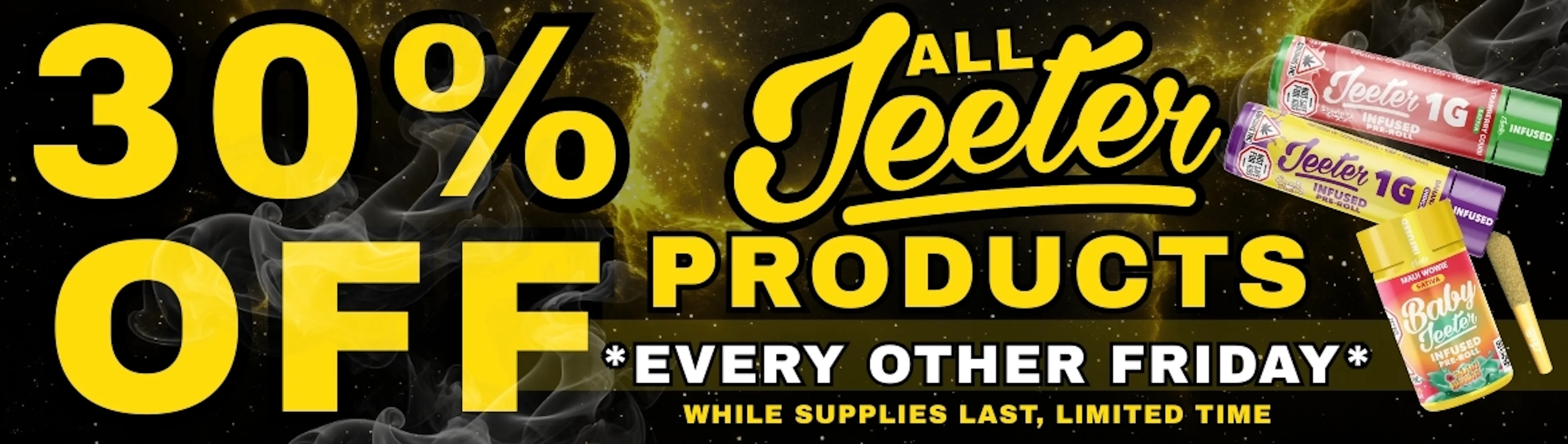jeeter 30% off
