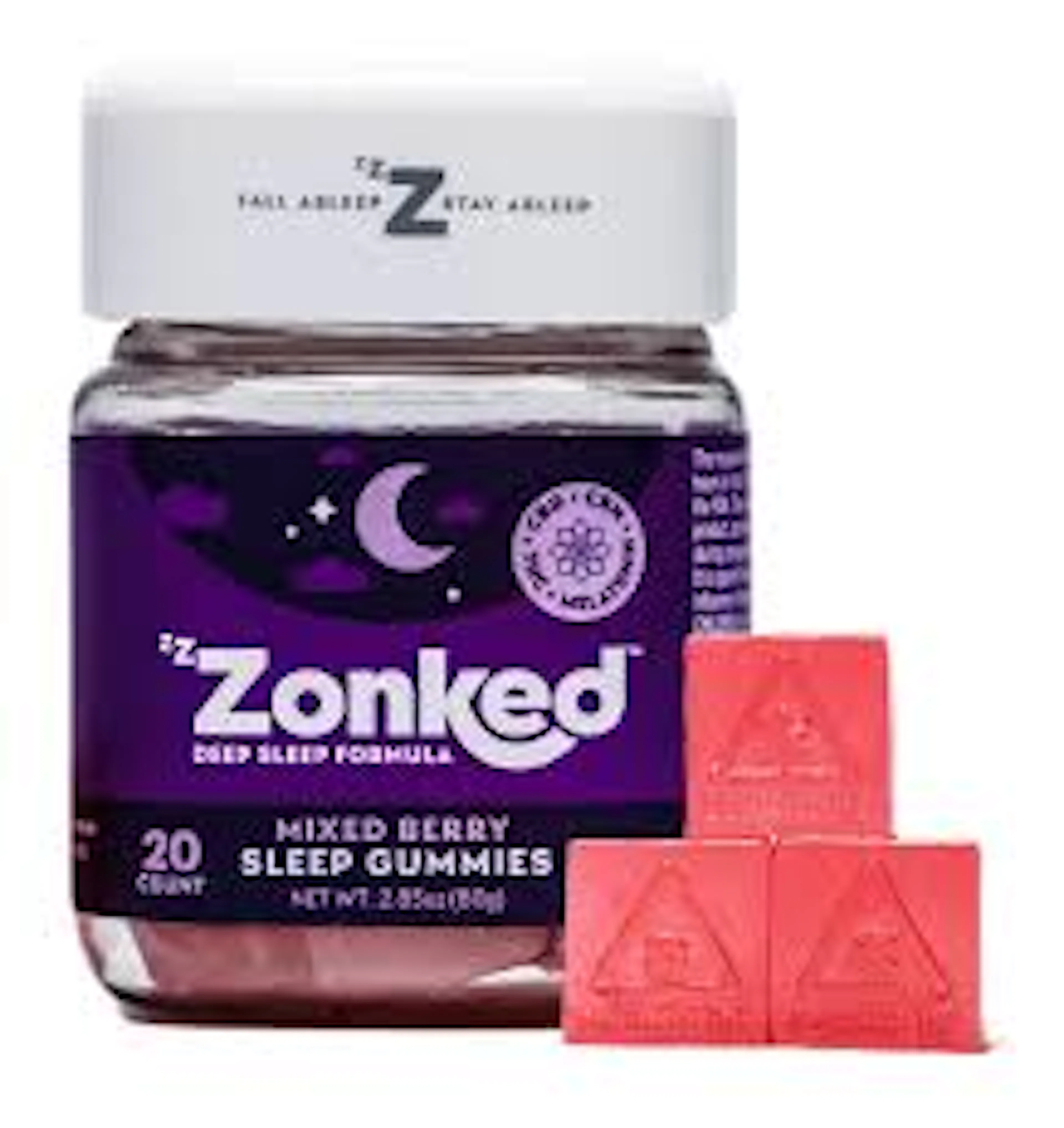 Mixed Berry THC + CBN + CBD | Zzzonked | 100mg 20pk Gummies
