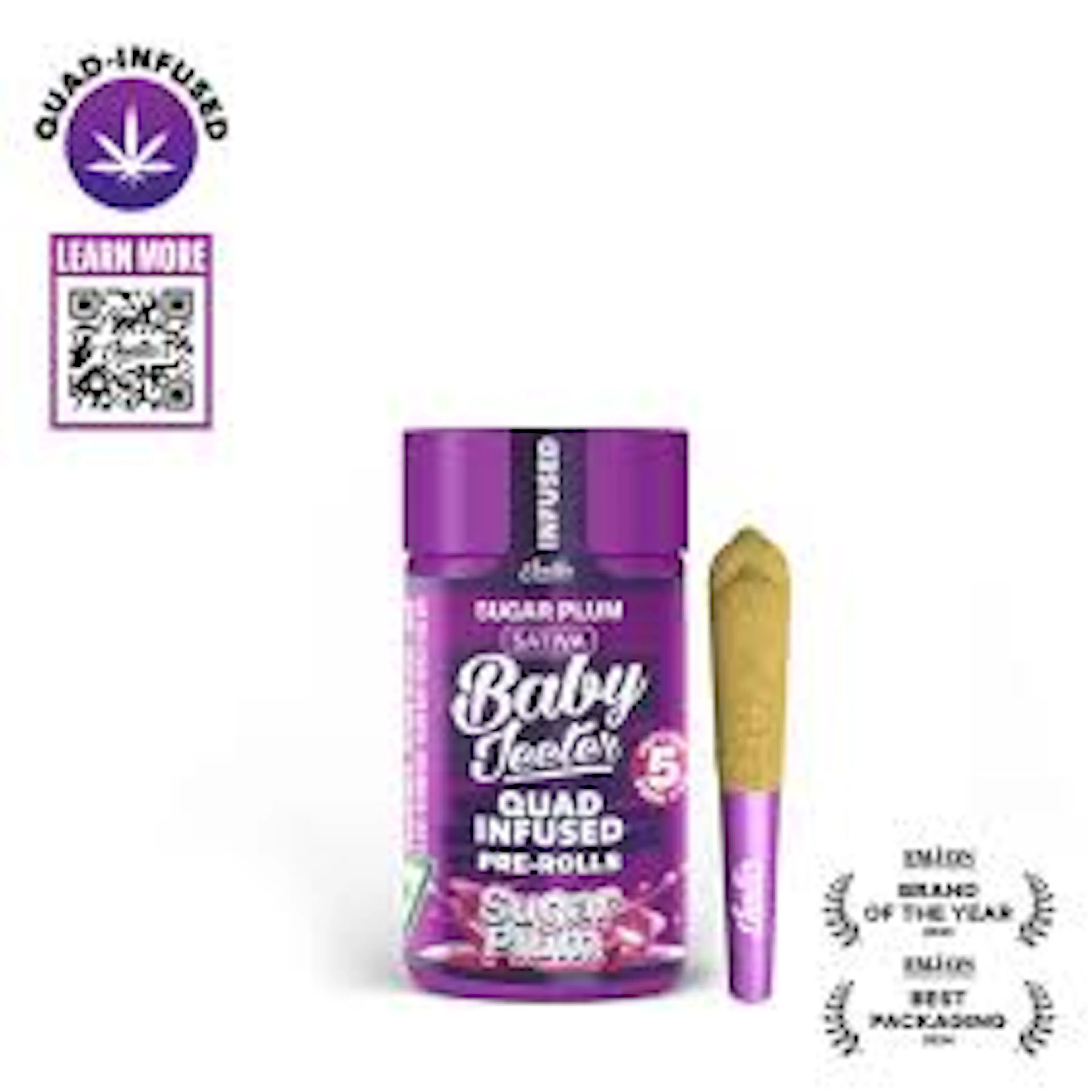 Sugar Plum (S) | Baby Jeeter | 2.5g 5pk Infused Pre-Rolls