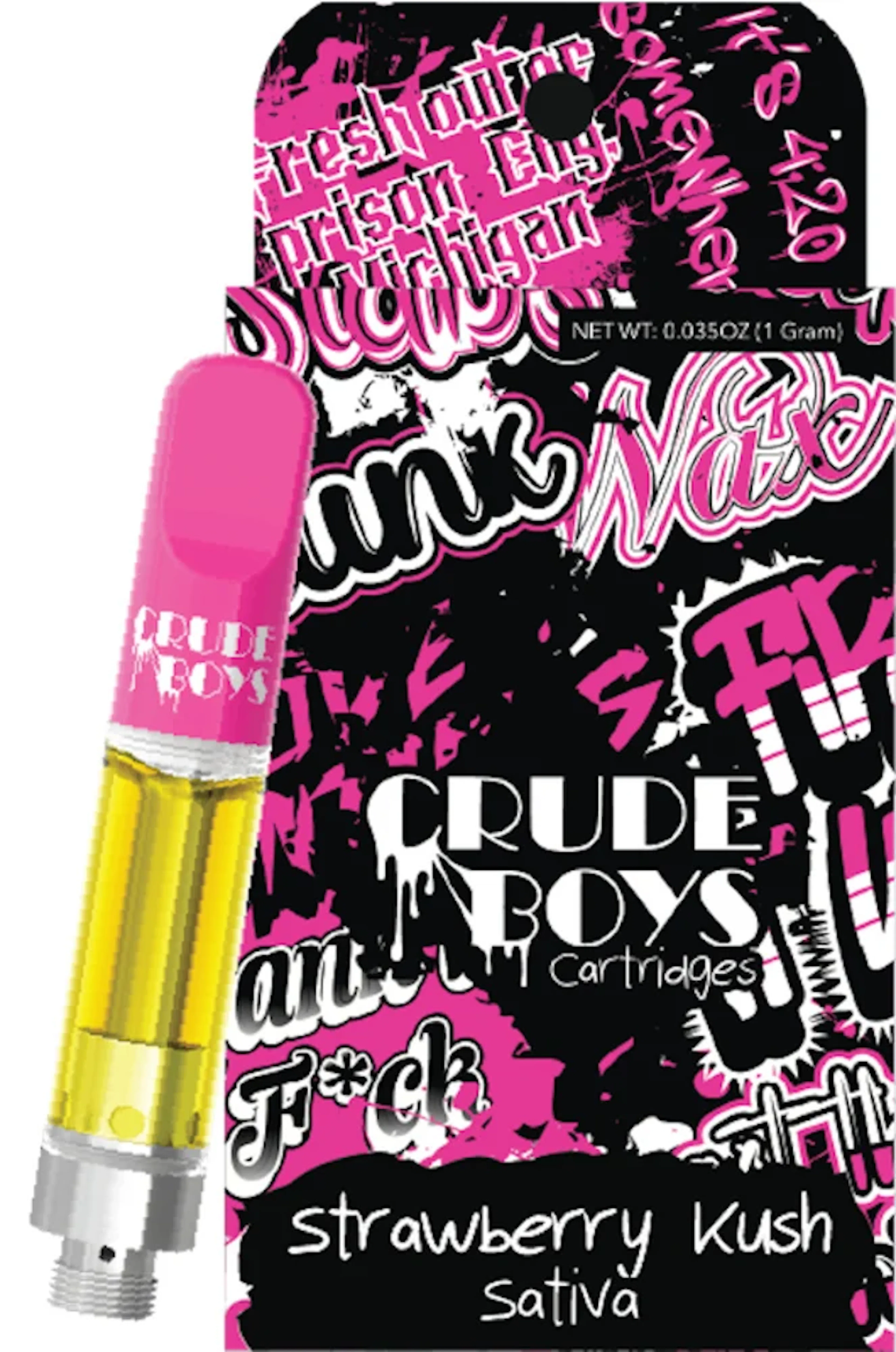 Strawberry Kush (S) | Crude Boys | 1g 510 Cartridge