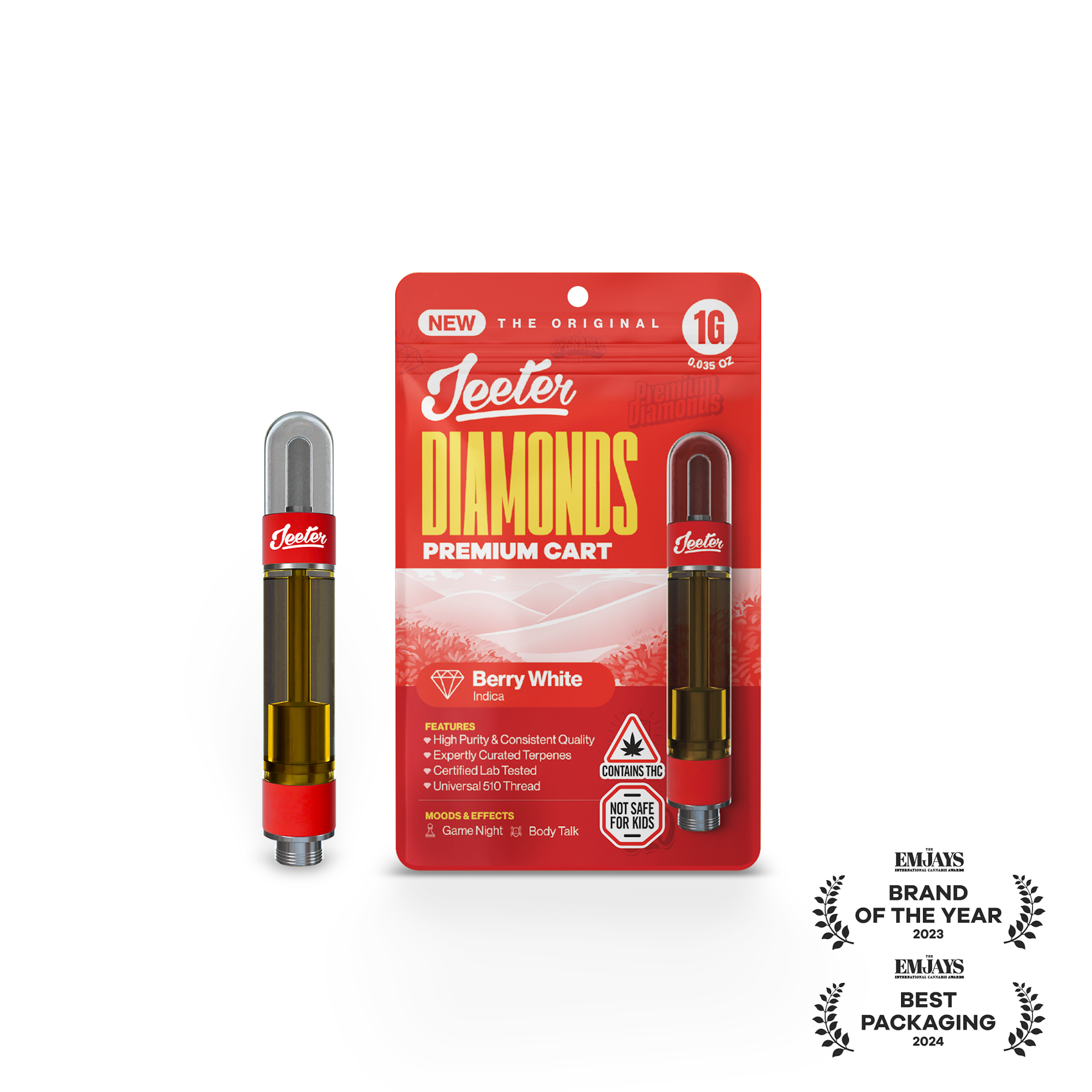 Berry White (I) | Jeeter | 1g 510 Liquid Diamond Cartridge