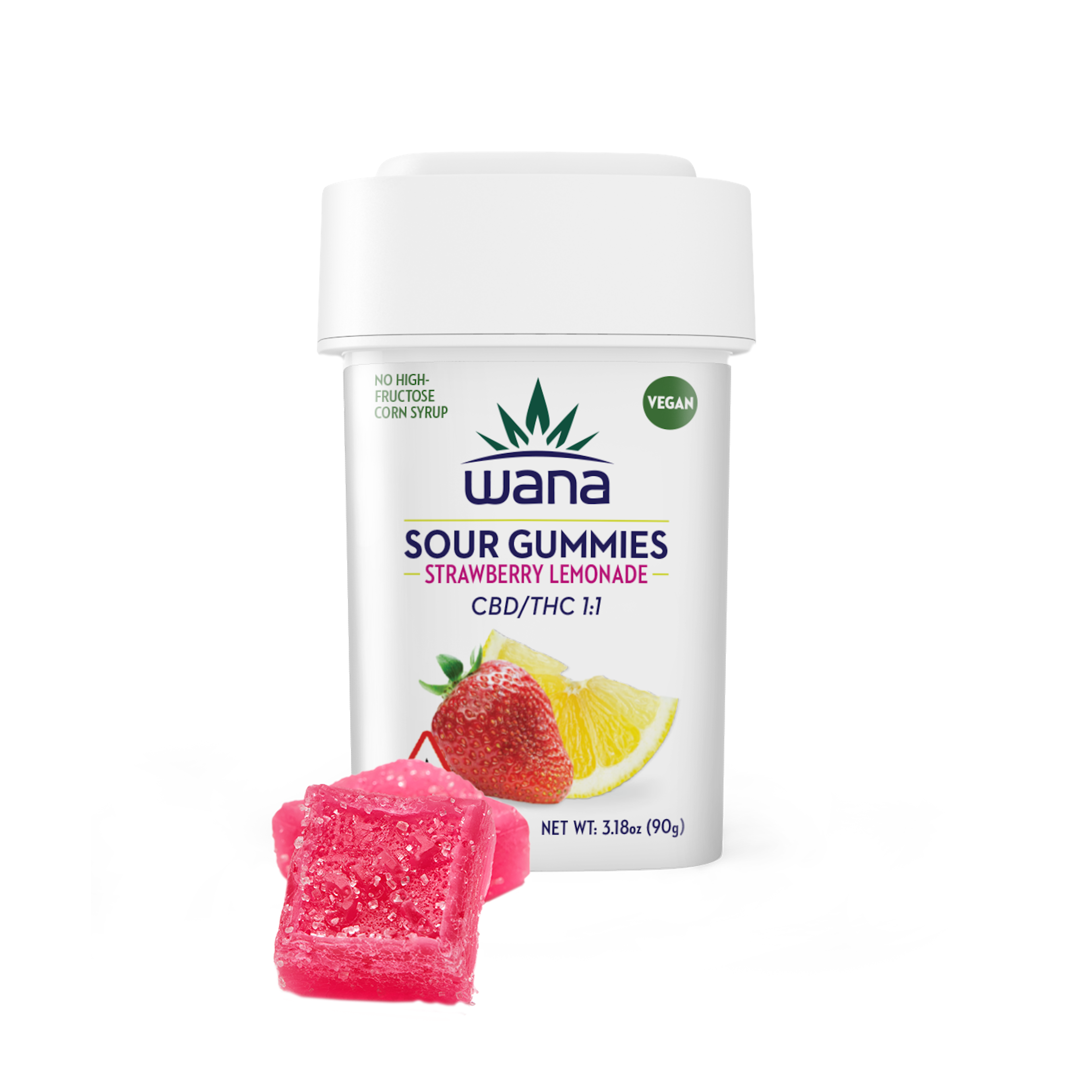 Strawberry Lemonade 1:1 | Wana | 100mg Gummies  - 100mg