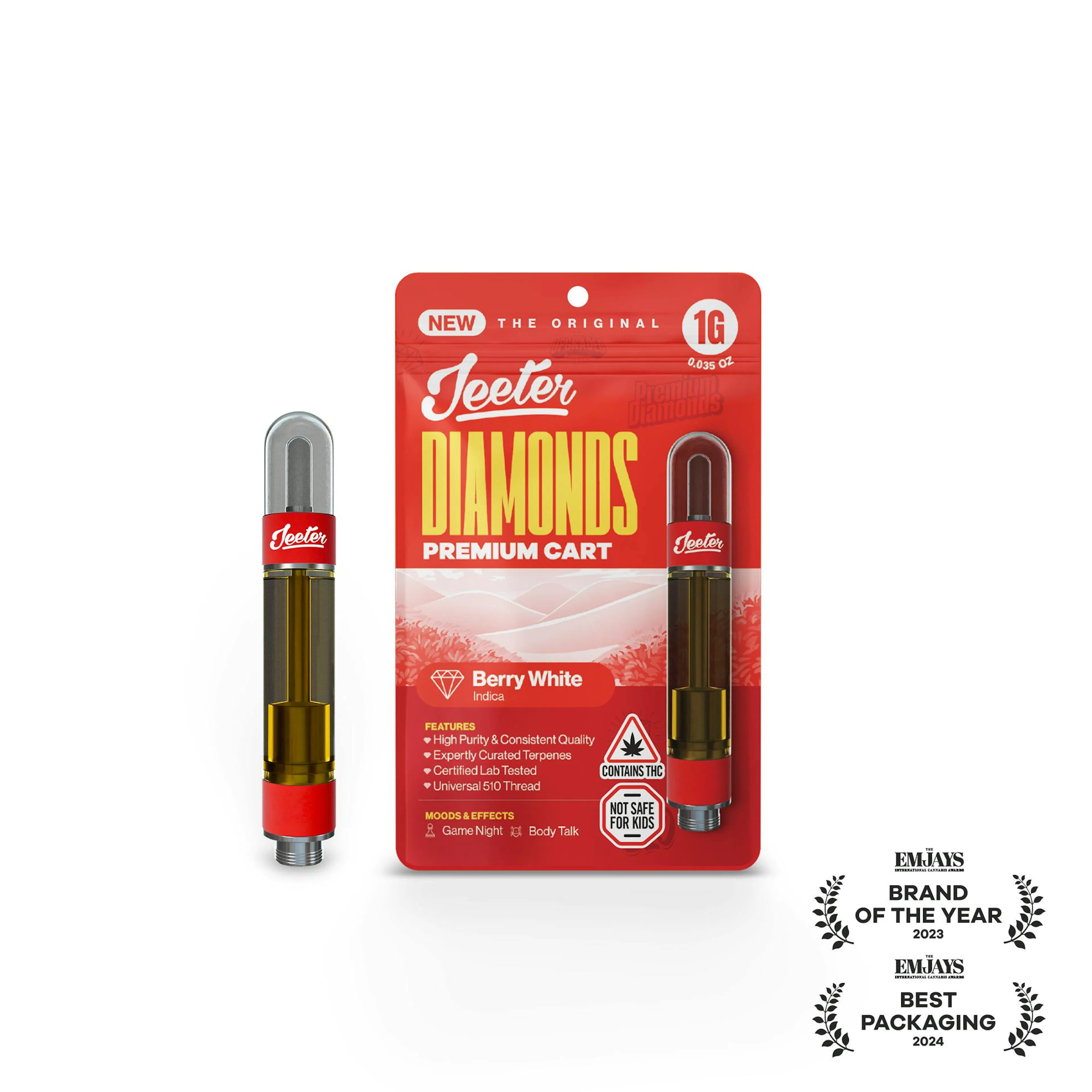 Berry White (I) | Jeeter | 1g 510 Liquid Diamond Cartridge