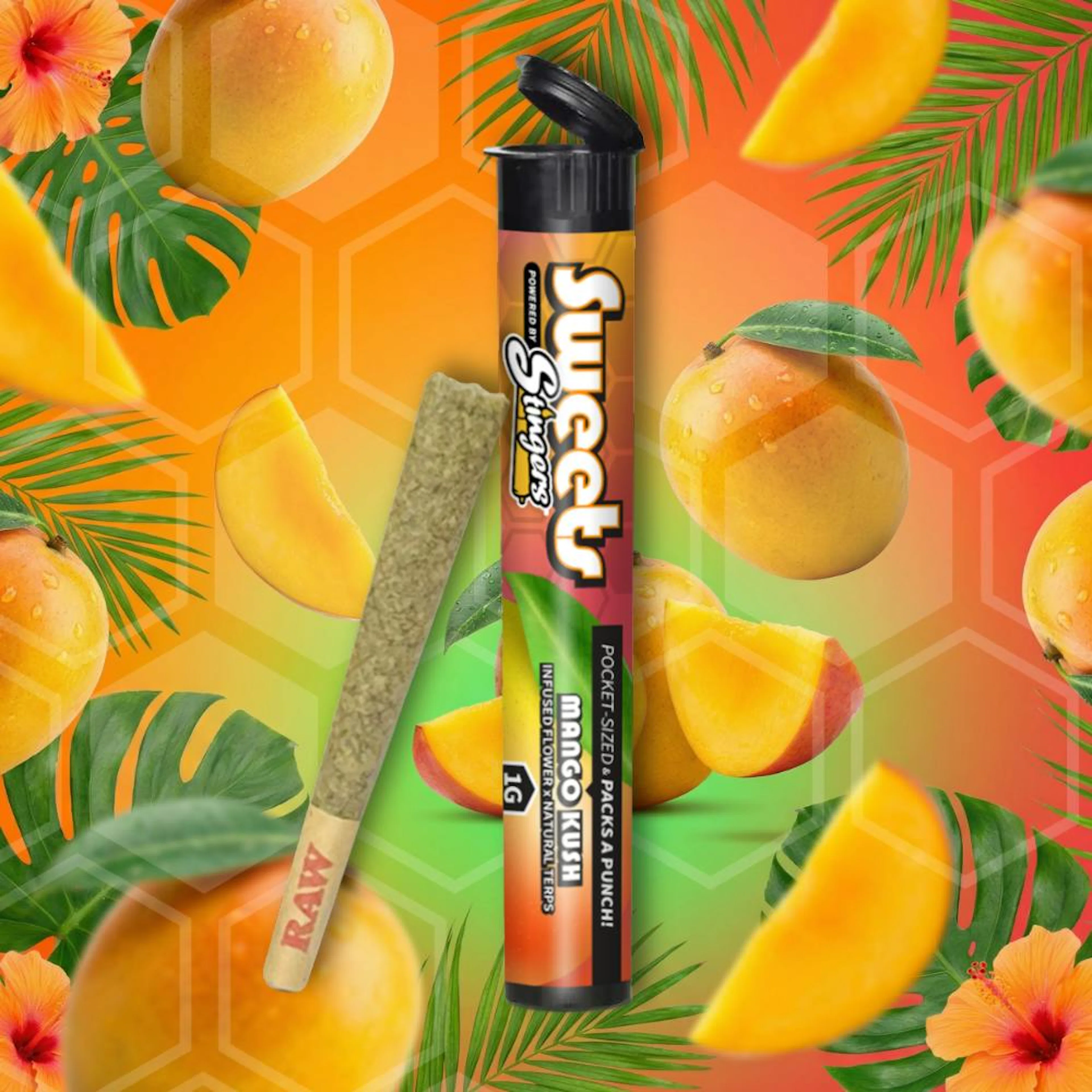 Mango Kush (H) | Stingers Sweets | 1g Infused Pre-roll