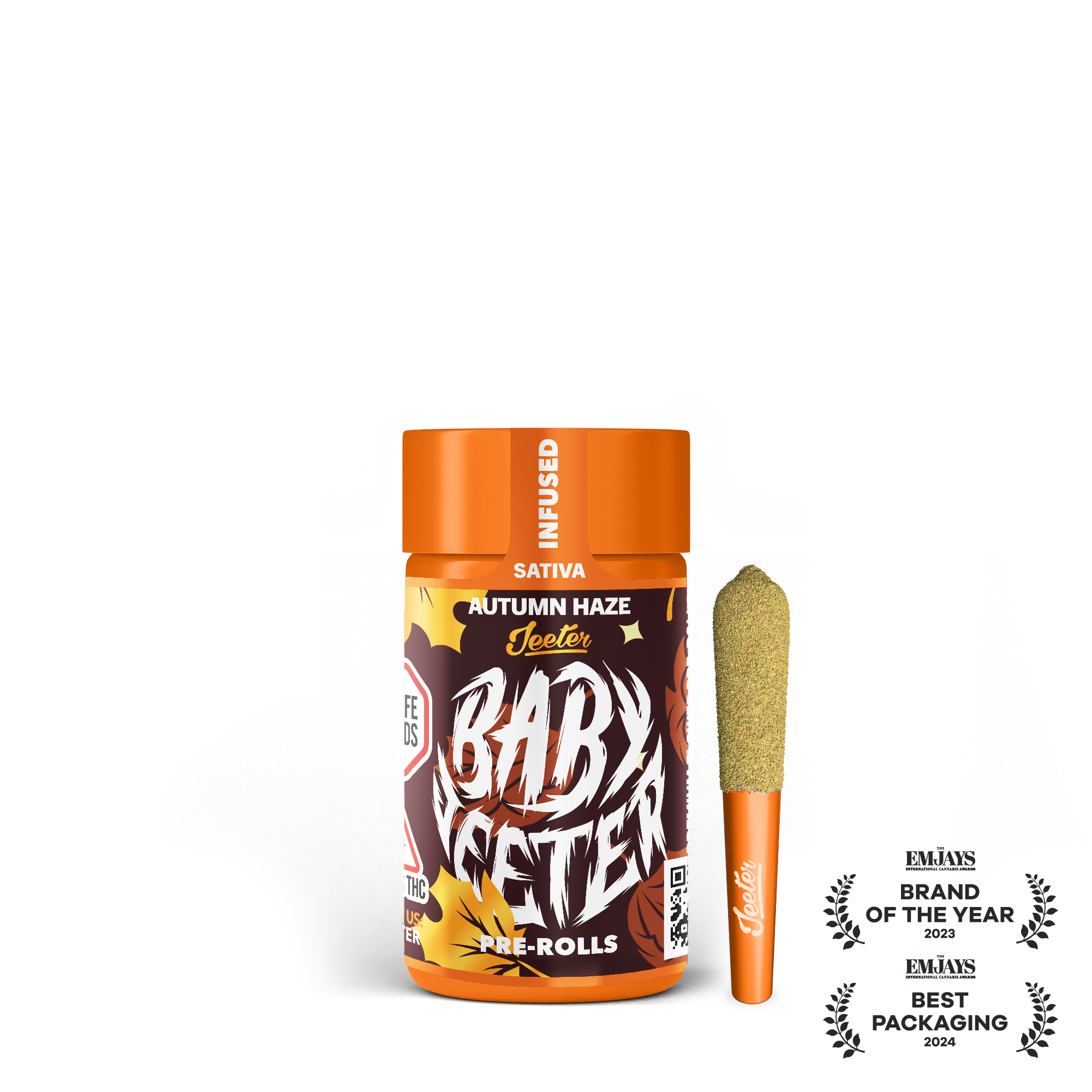 *LIMITED EDITION* Autumn Haze (S) | Baby Jeeter | 2.5g 5pk Infused Pre-Rolls