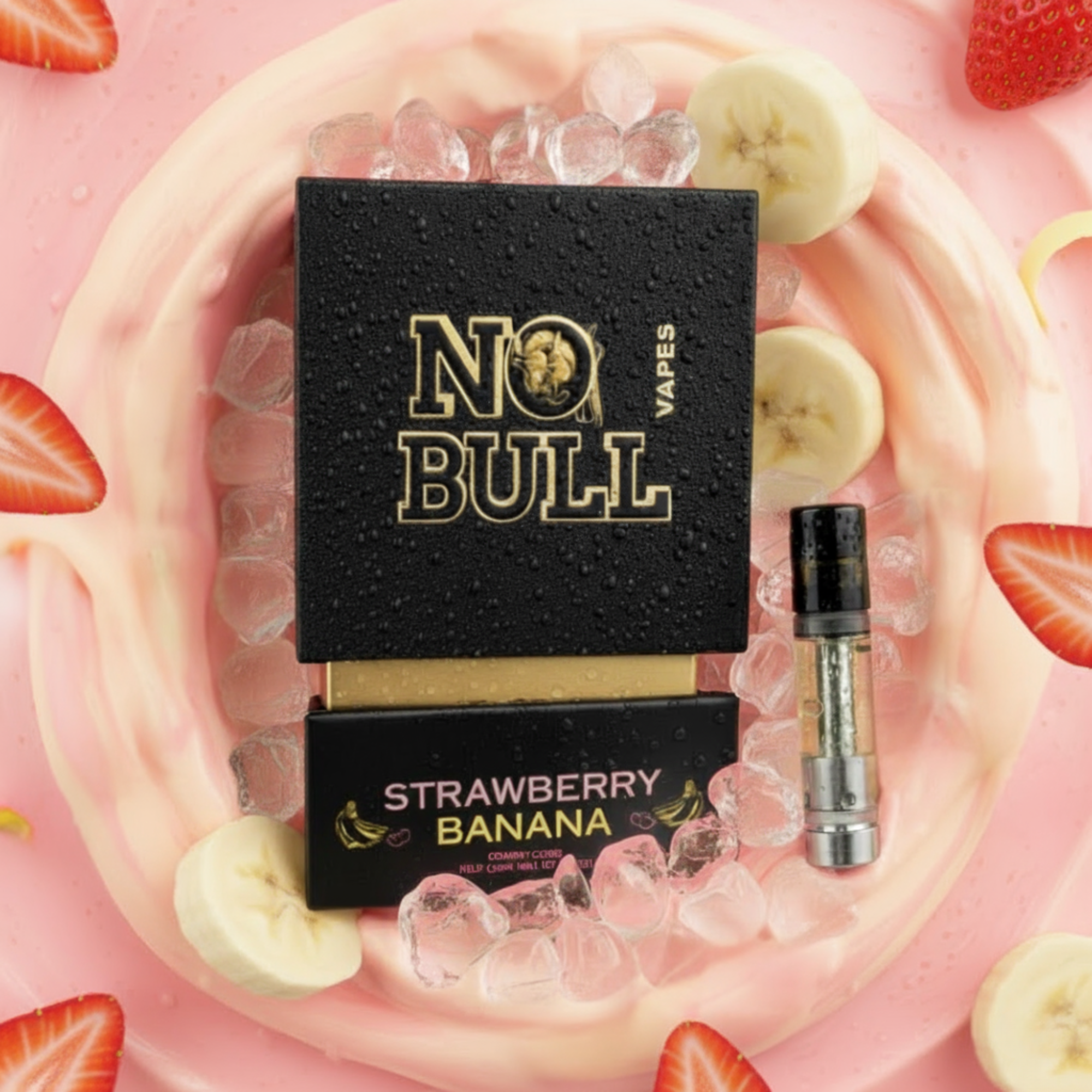 Strawberry Banana (IH) | No Bull | 1g 510 Liquid Diamond Cartridge