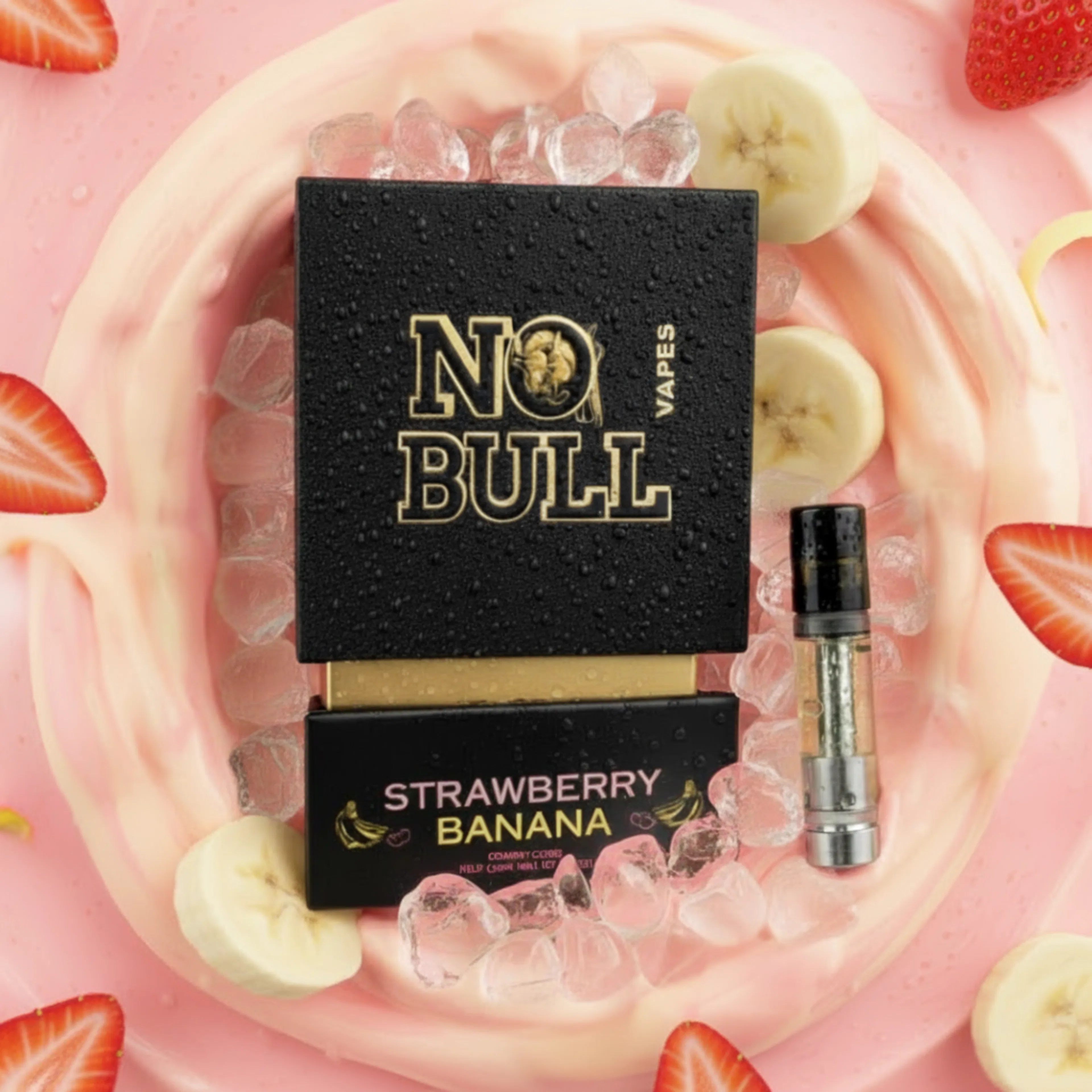 Strawberry Banana (IH) | No Bull | 1g 510 Liquid Diamond Cartridge