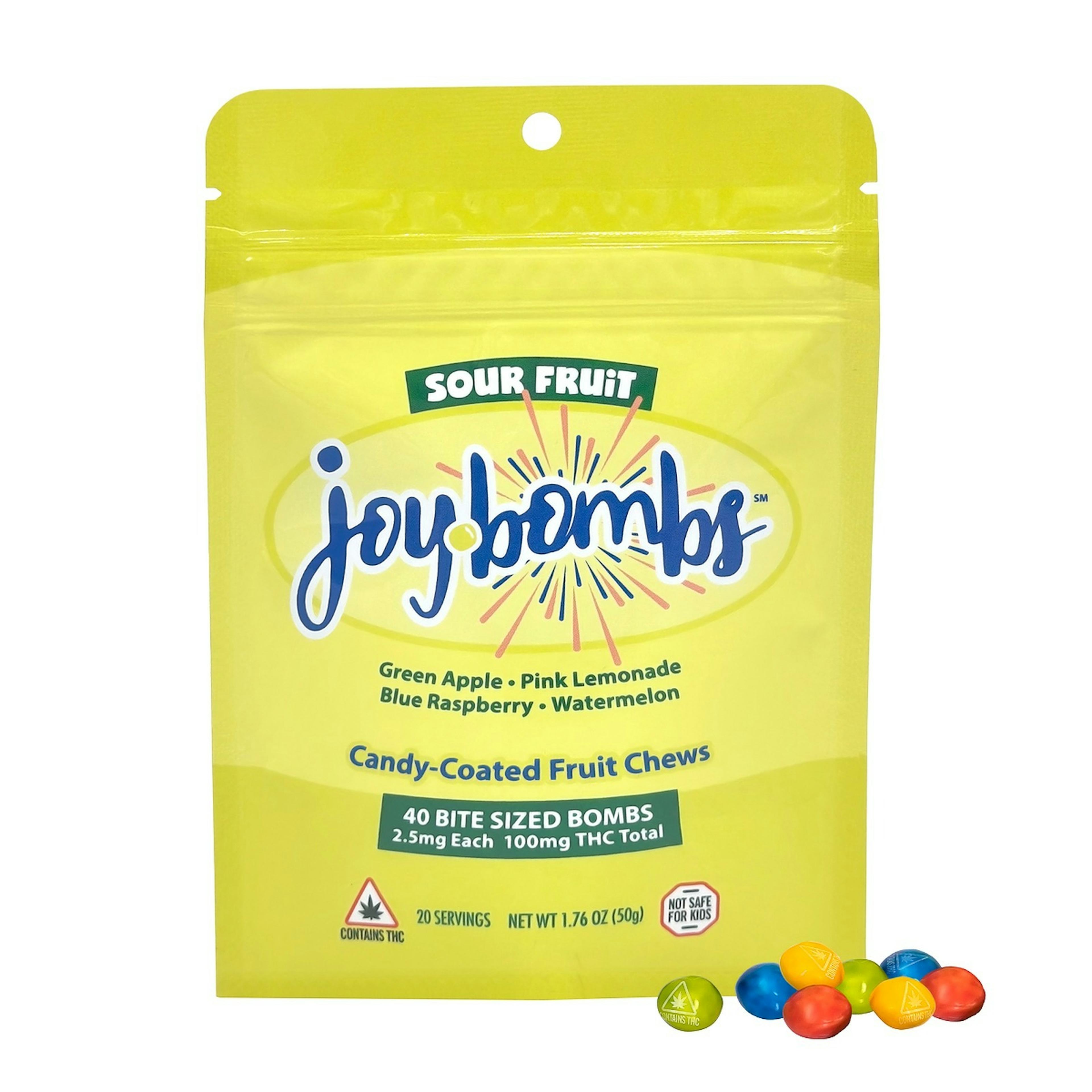Joybombs Sour (H) | Joy Bombs | 100mg Candies - 100mg