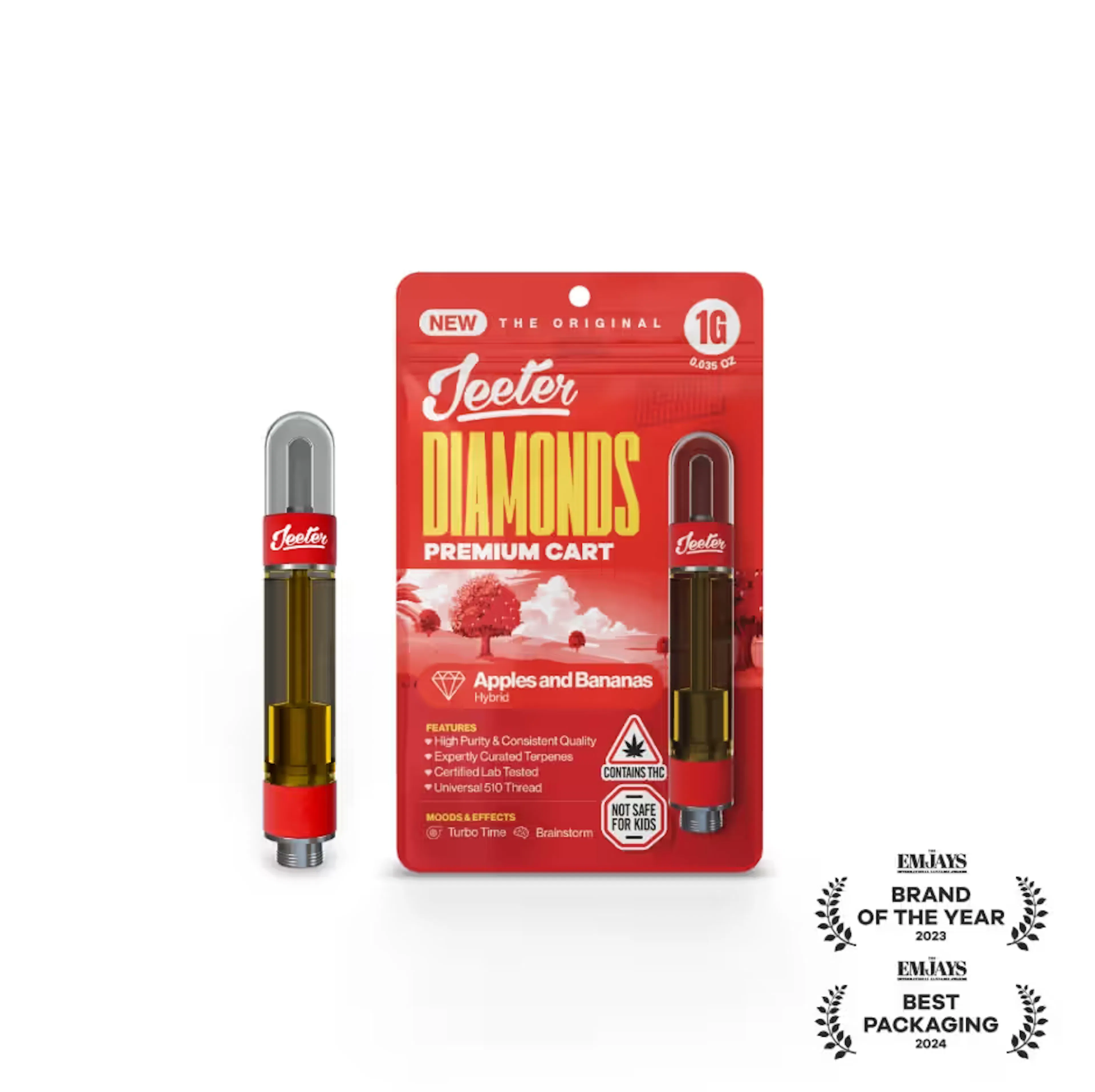 Apples And Bananas (H) | Jeeter | 1g 510 Liquid Diamond Cartridge