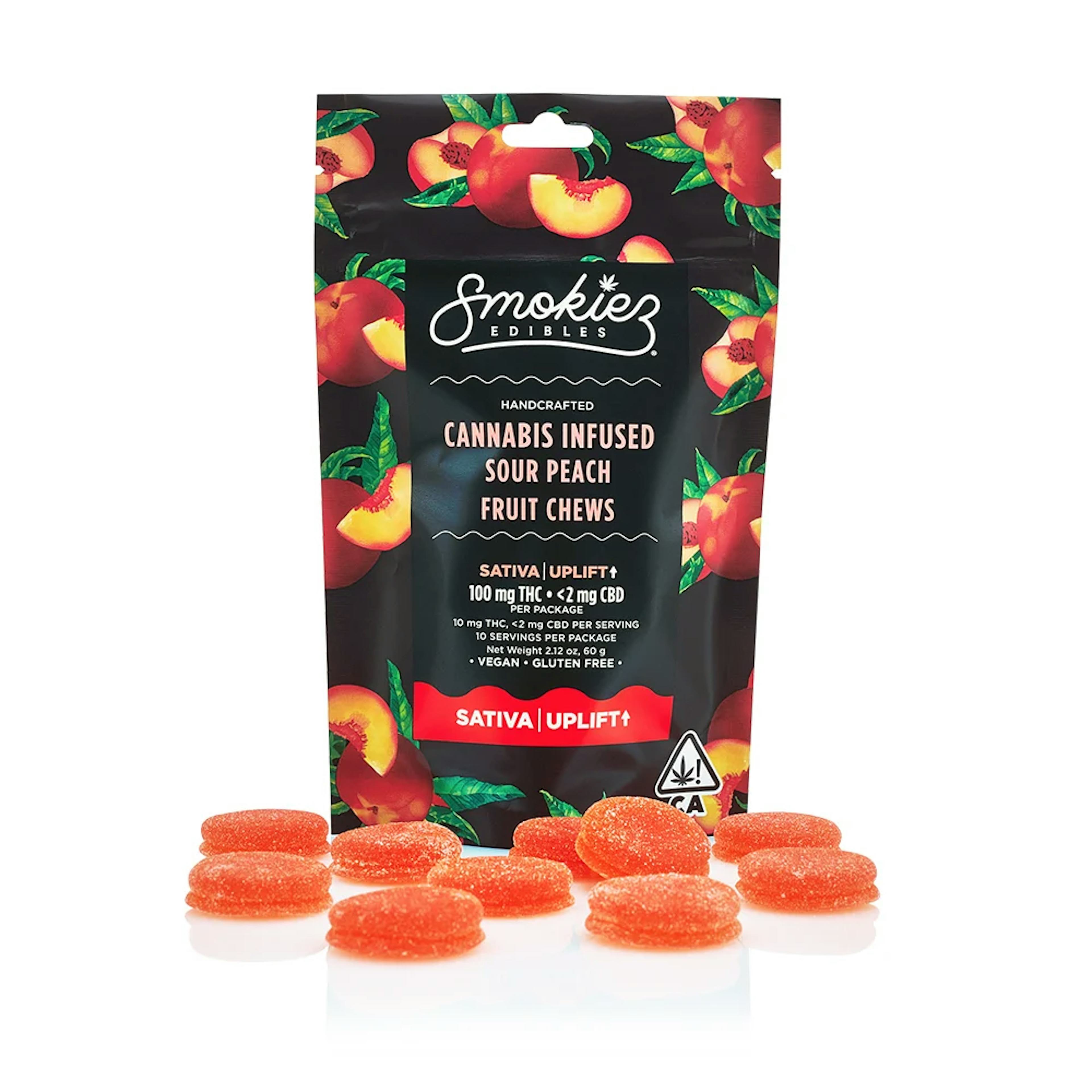 Sour Peach (S) | Smokiez | 20pk Gummies