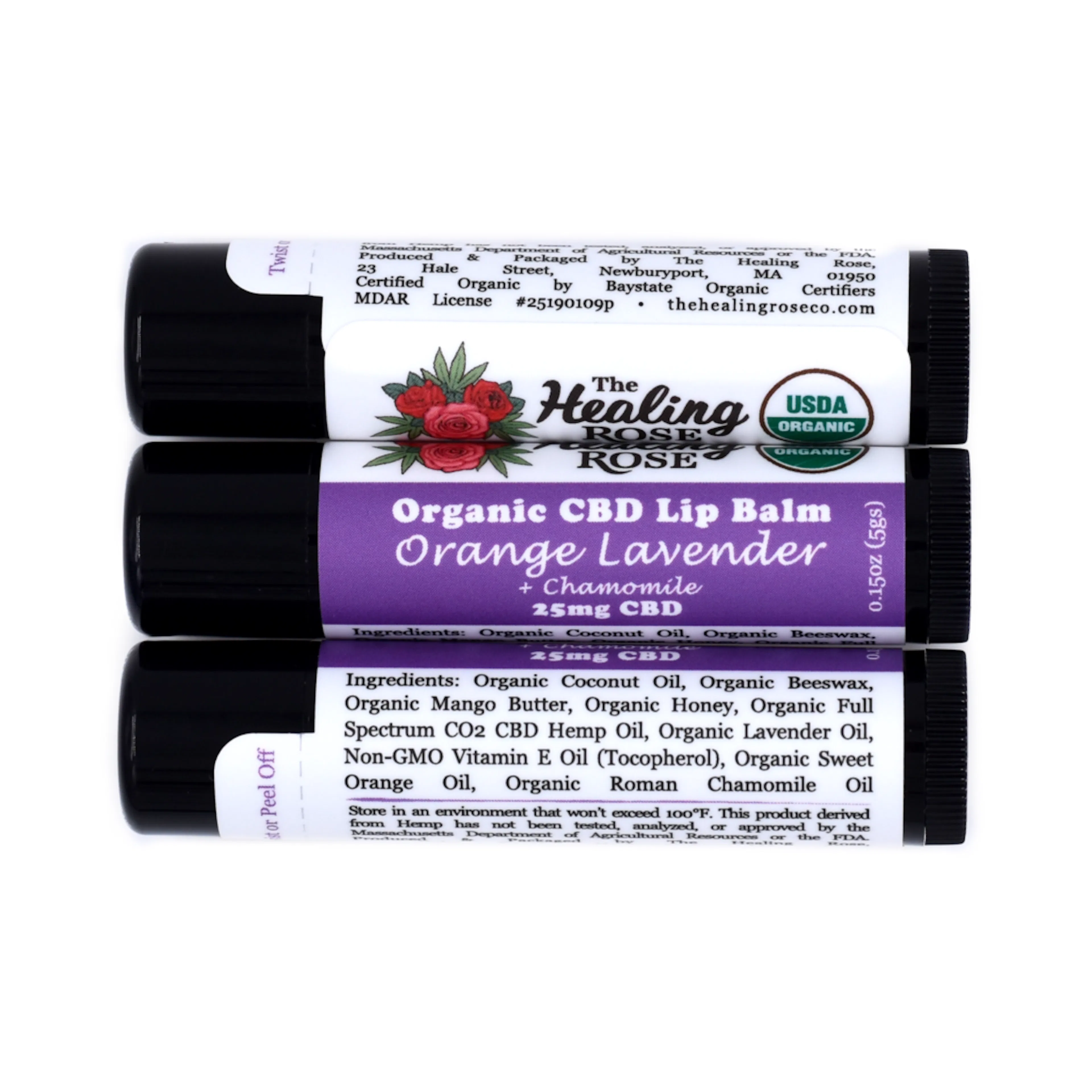 Orange Lavender CBD Lip Balm