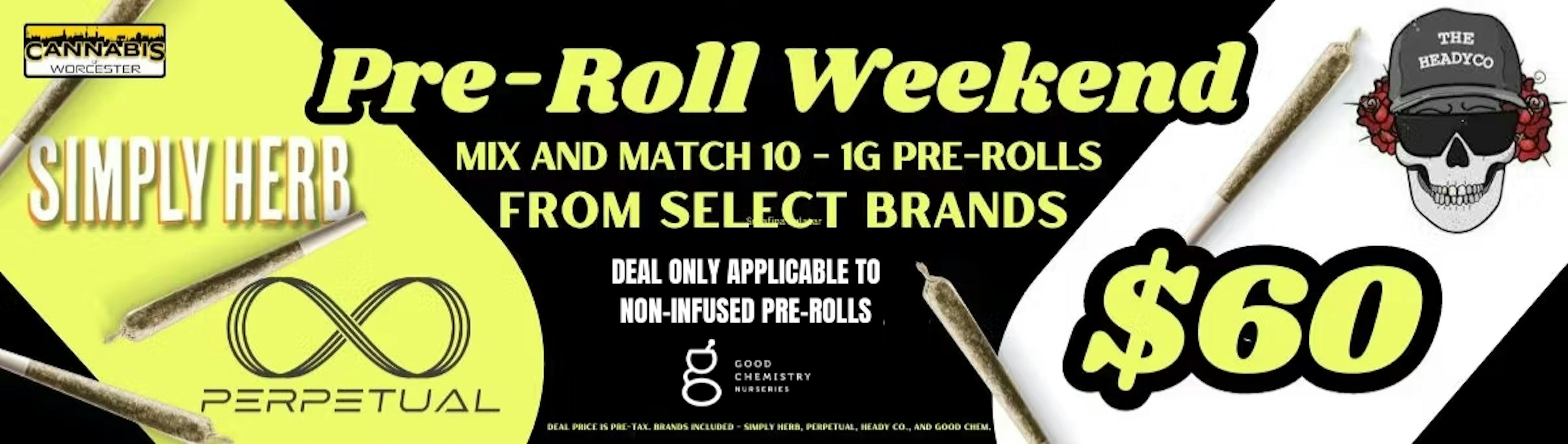 Pre-Roll Bundle Deal 10 For $60