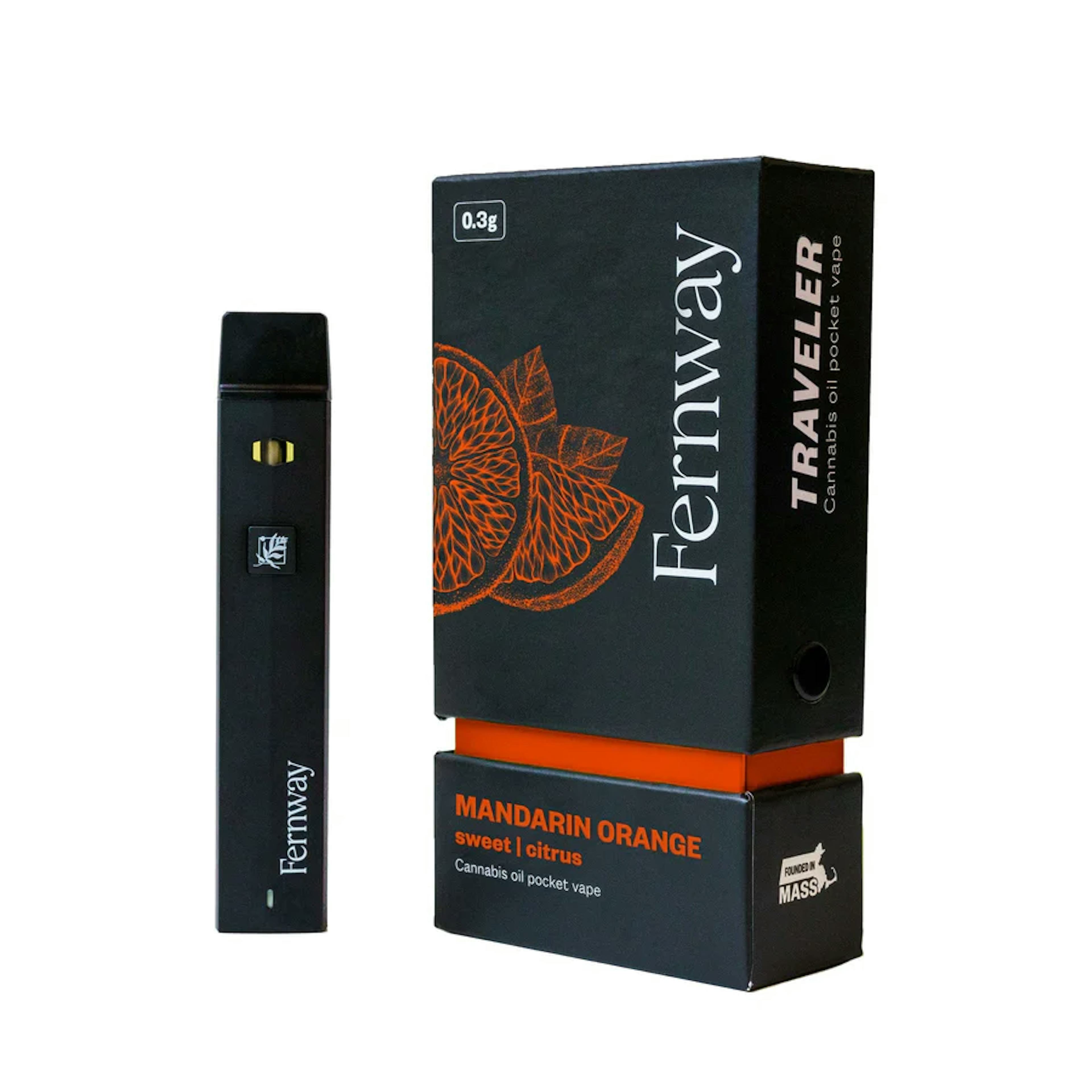 Mandarin Orange Traveler (S) | Fernway | 0.3g Disposable - 0.3g