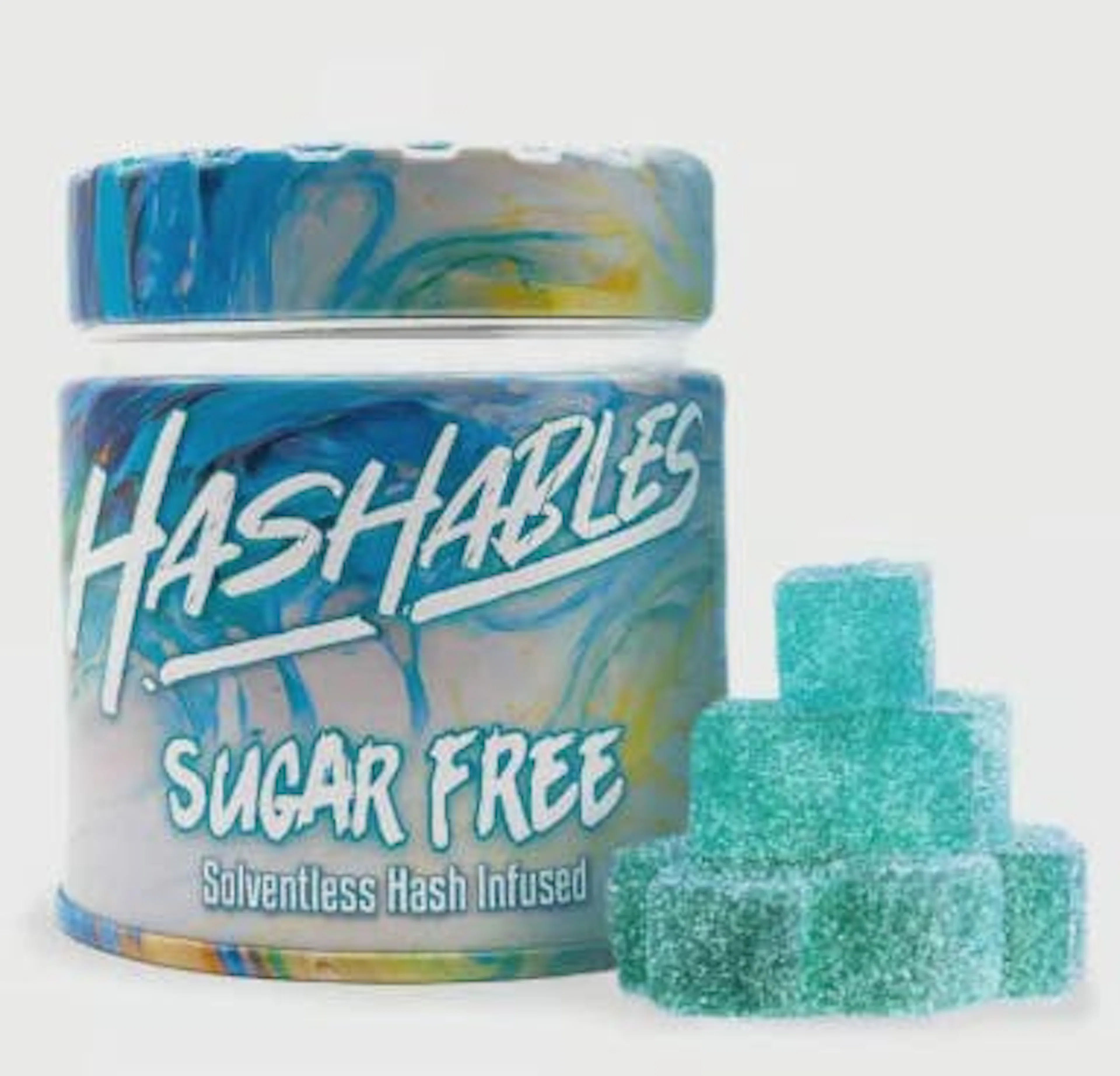 Blue Raspberry | Hashables | 100mg Hash Rosin Gummies