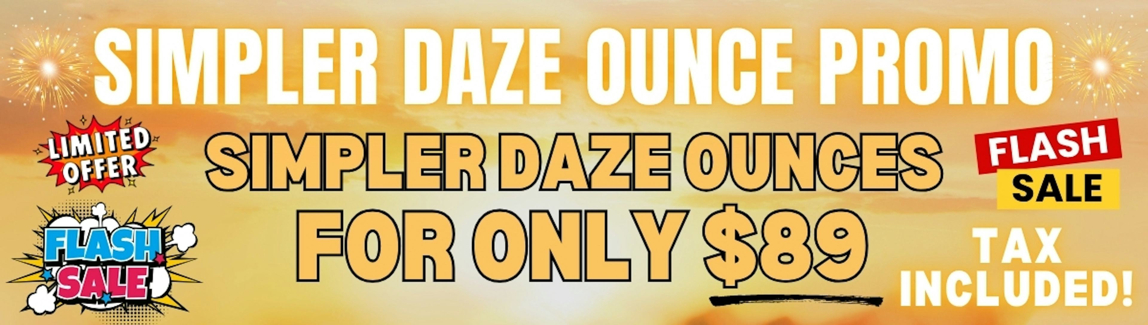 Simple Daze ounce promo