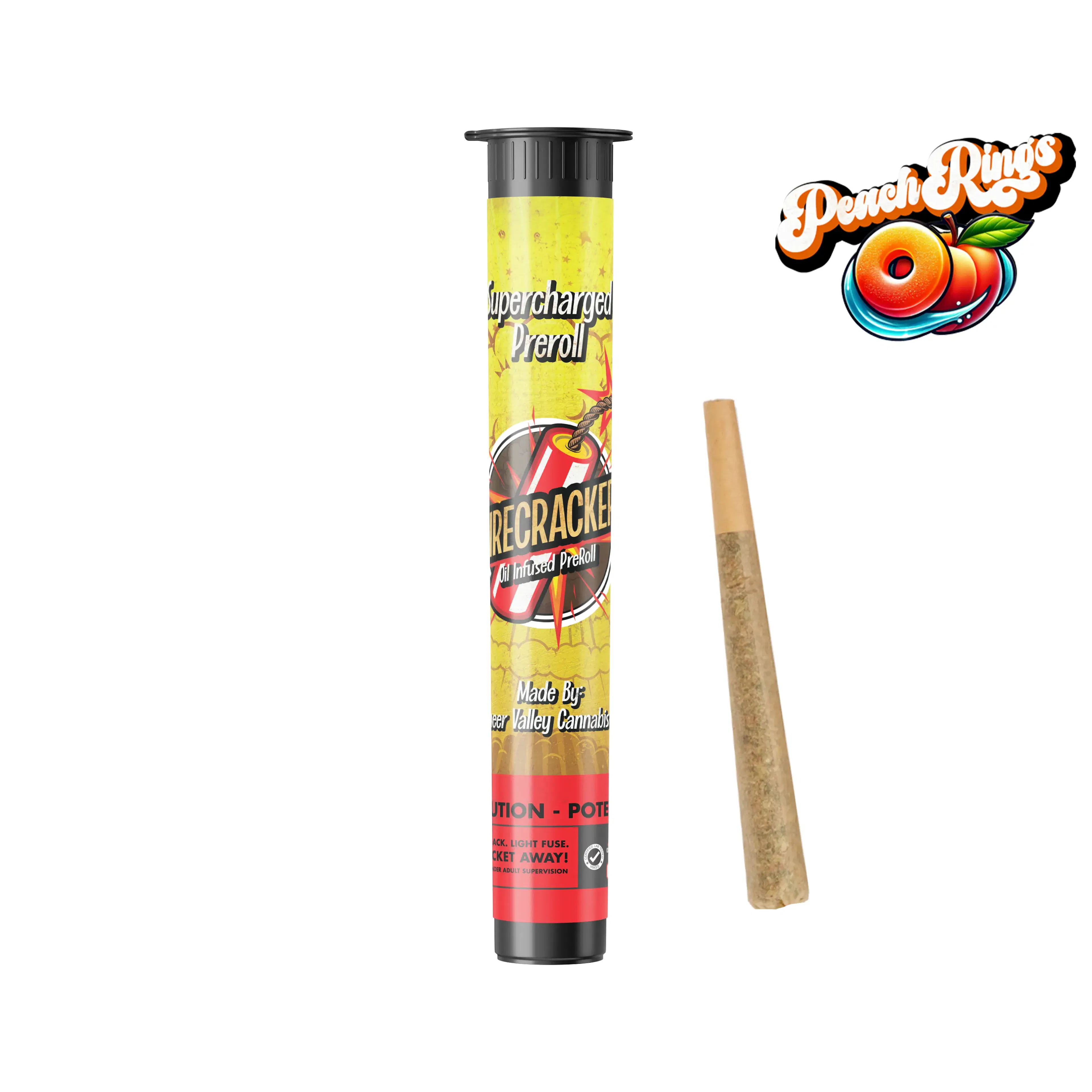 Peach Rings (H) | Pioneer Valley Firecracker | 1g Infused Pre-Roll