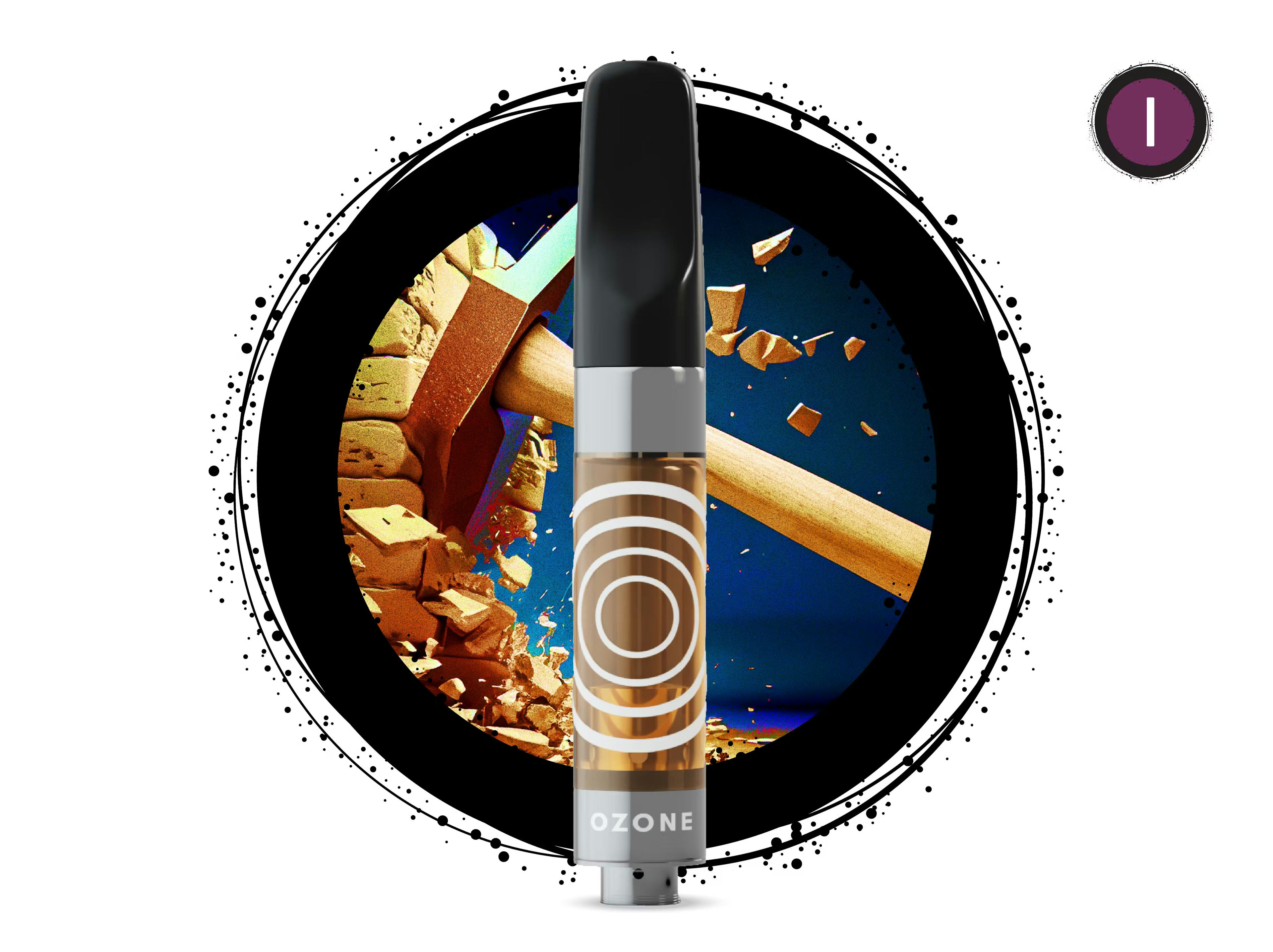 9 Pound Hammer (H) | Ozone | 1g 510 Cartridge