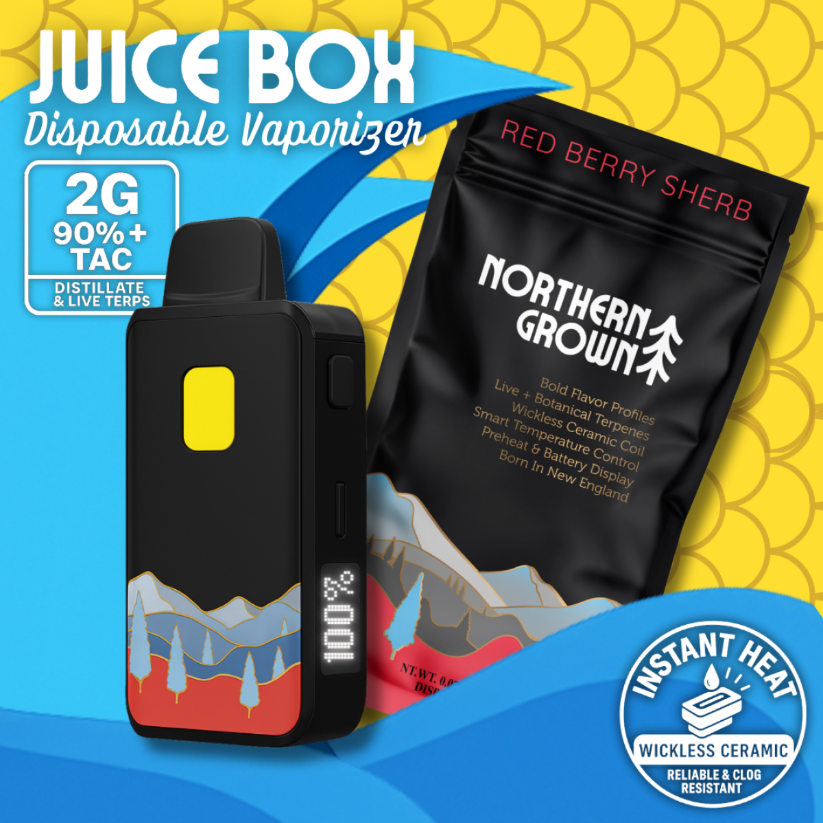 Red Berry Sherb (S) | Juice Box | 2g Disposable Cartridge
