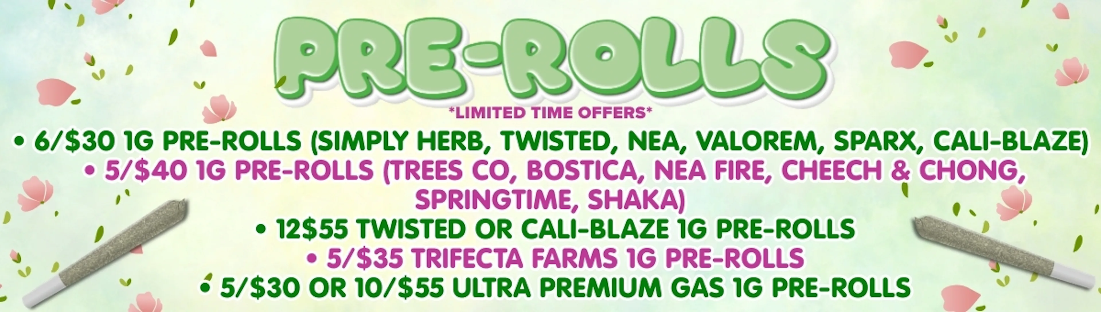 spring pre-rolls