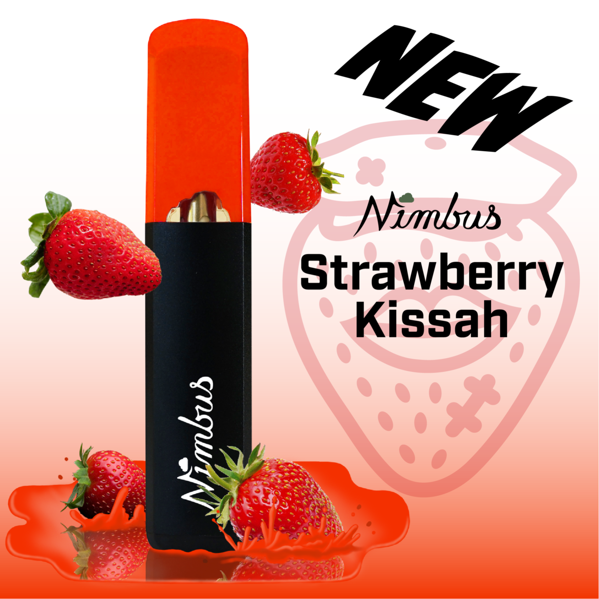 Strawberry Kissah (H) | Nimbus | 1g Disposable Cartridge