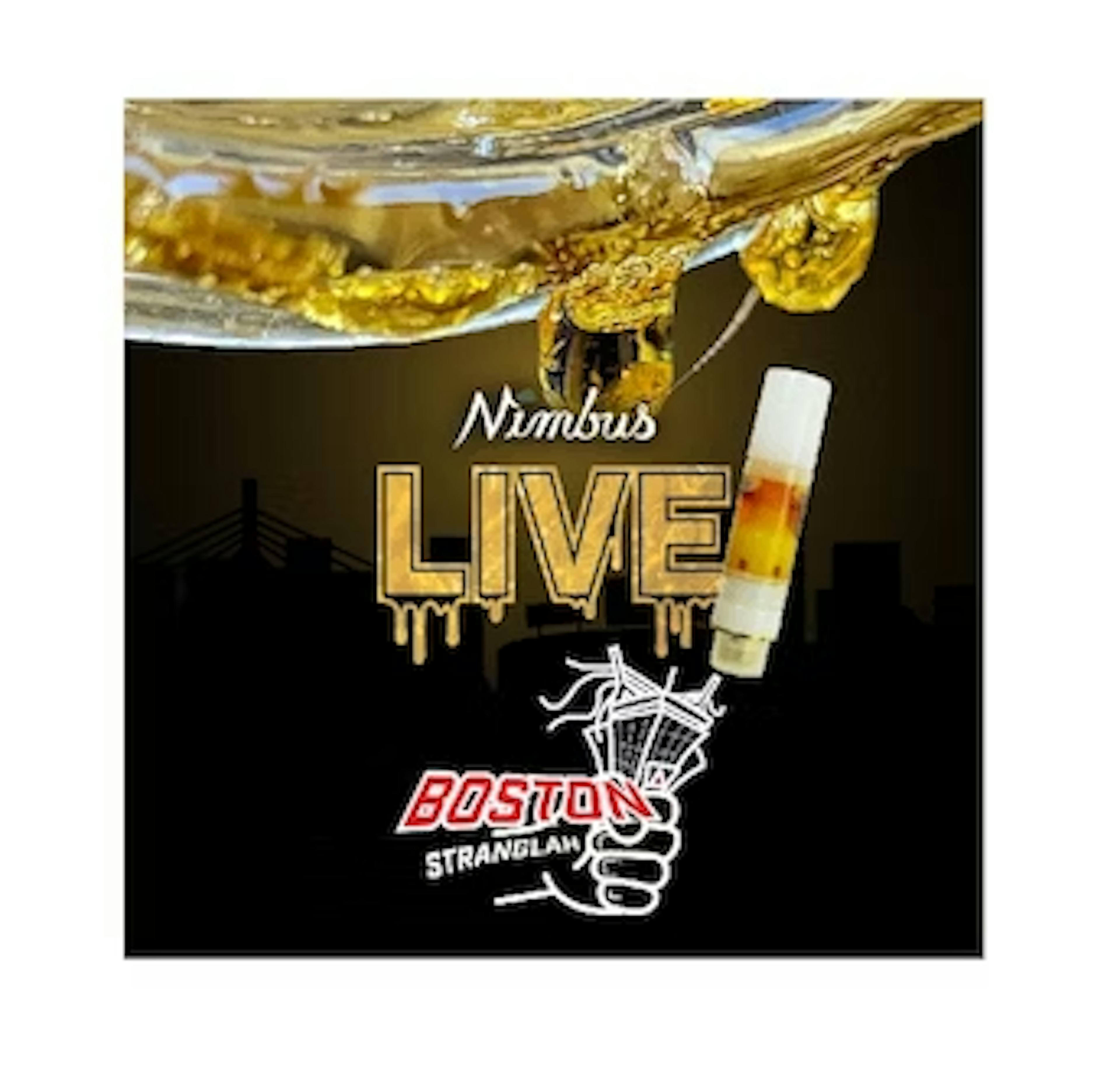 Boston Stranglah (H) | Nimbus | 0.5g Live Resin 510 Cartridge