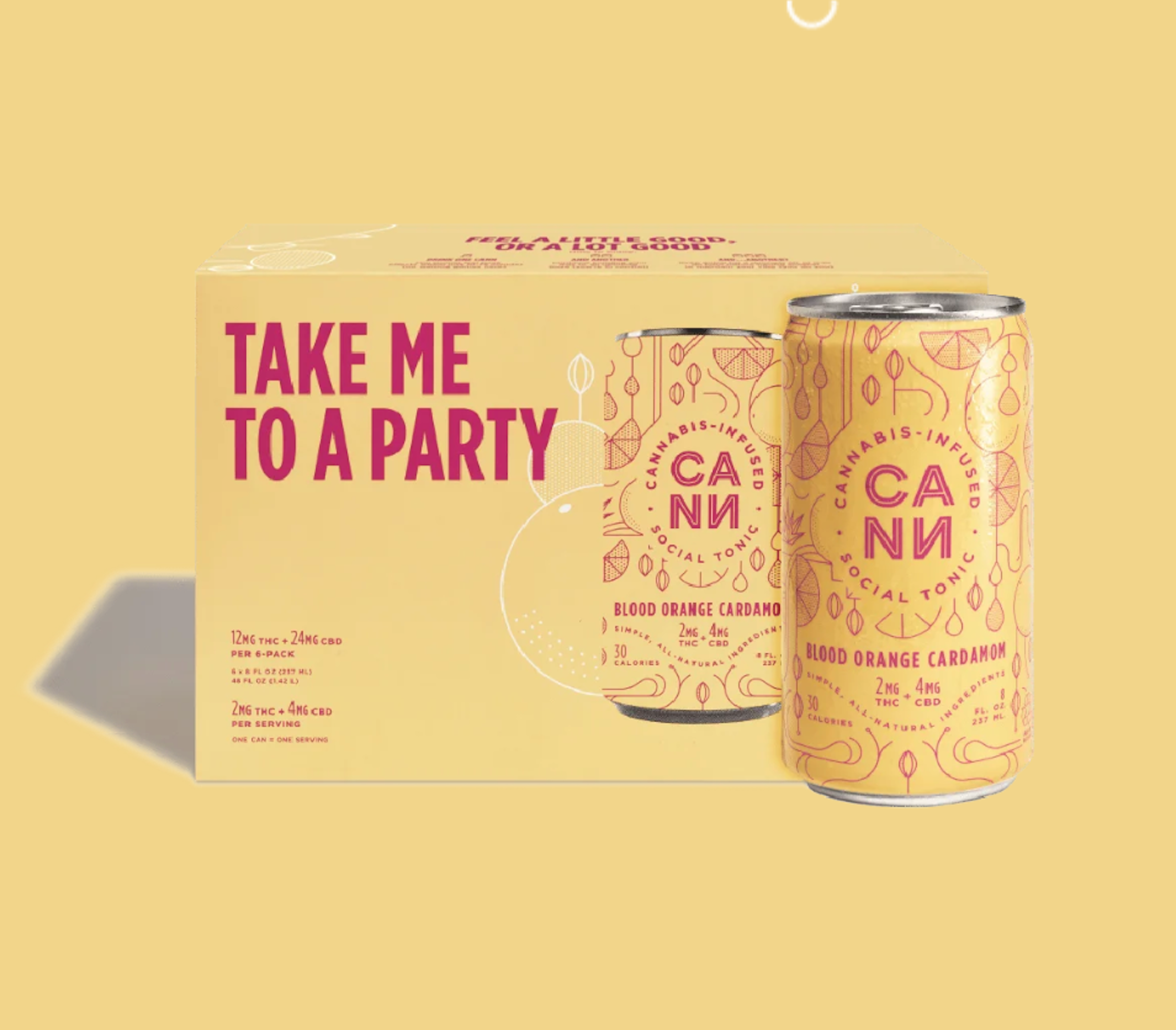 HiBoy Blood Orange Cardamom (H) | Coastal Cultivars | 2mg 6pk Tonic - 12mg