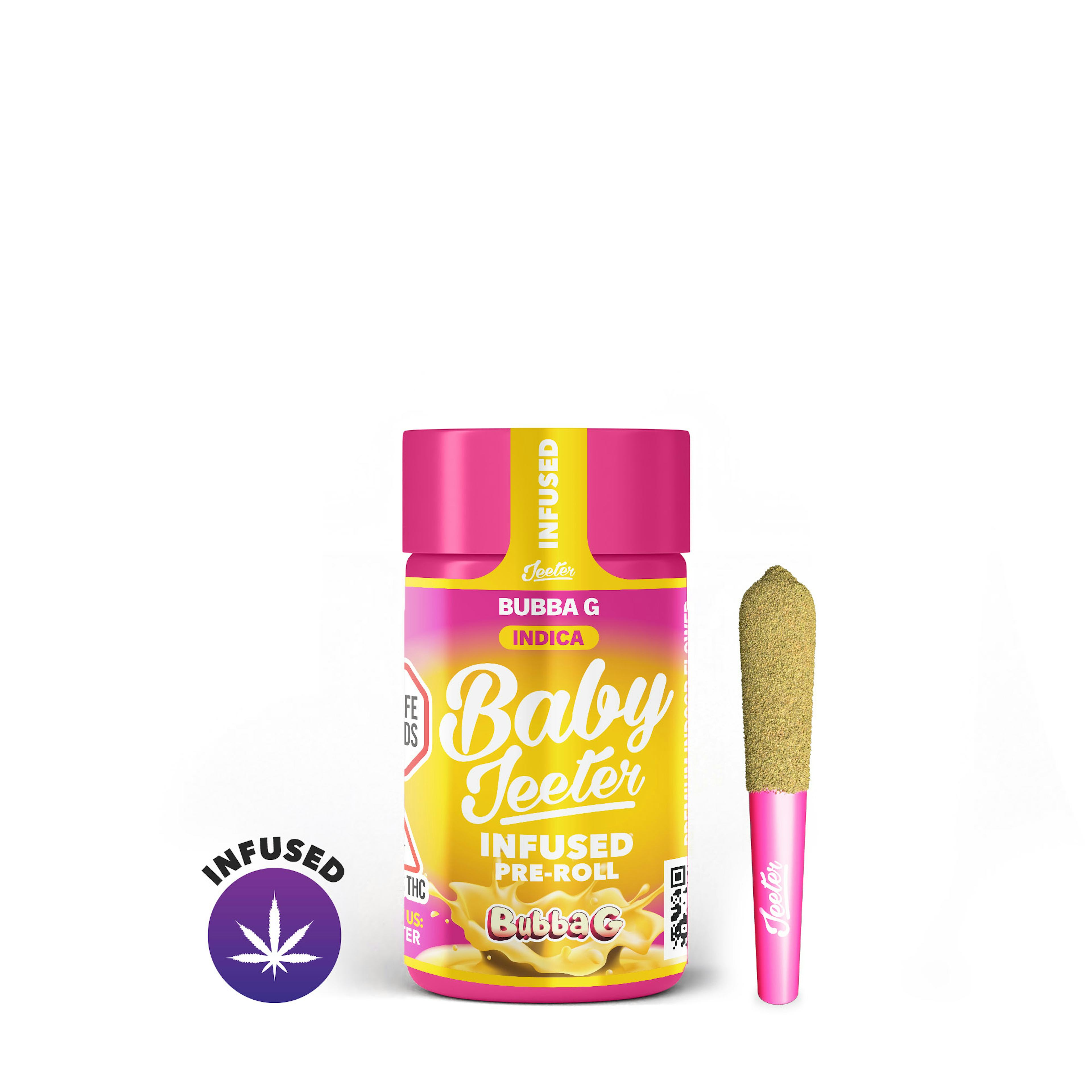 Bubba G (I) | Baby Jeeter | 2.5g 5pk Infused Pre-Rolls