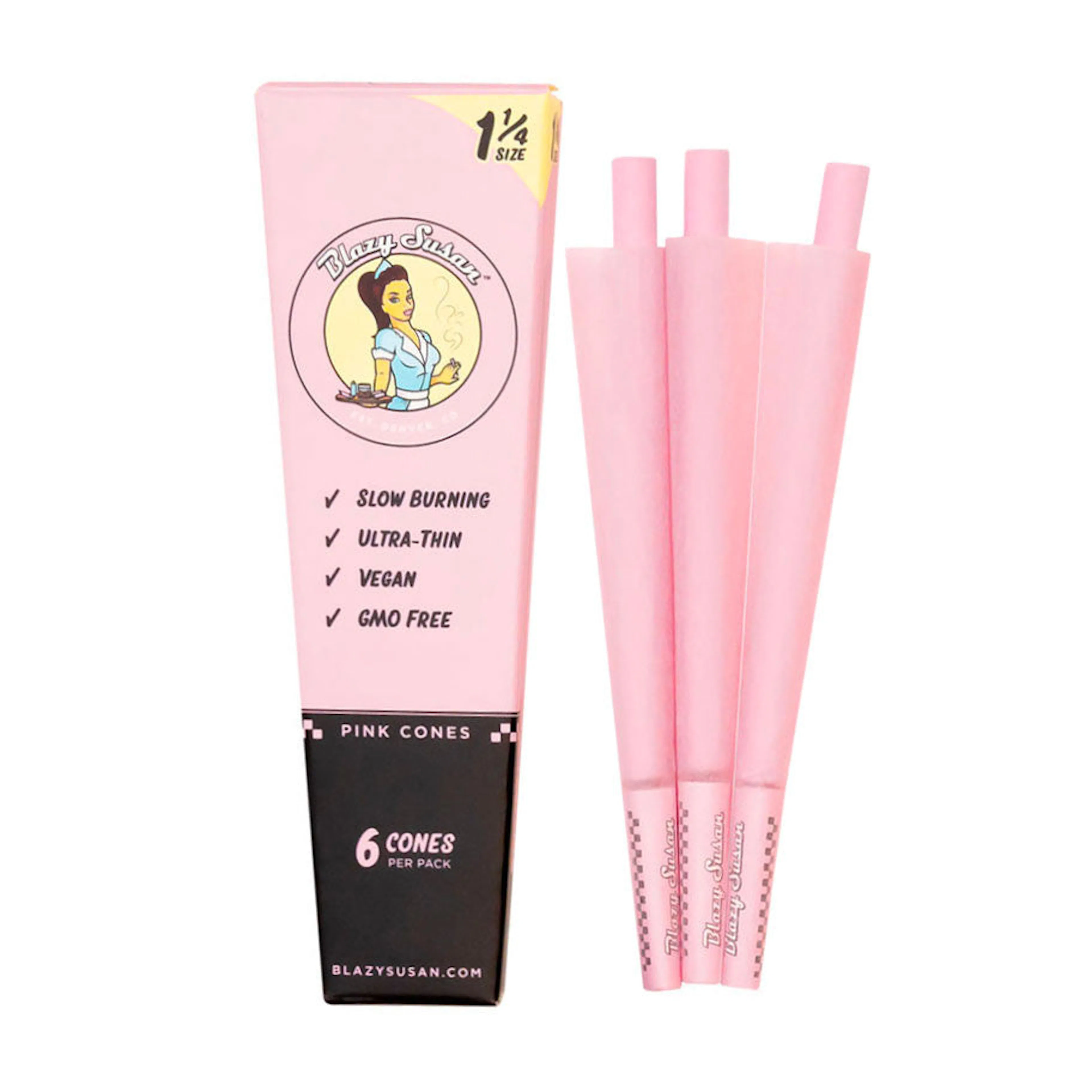 Blazy Susan - 1 1/4 Cones 6 pk - Pink