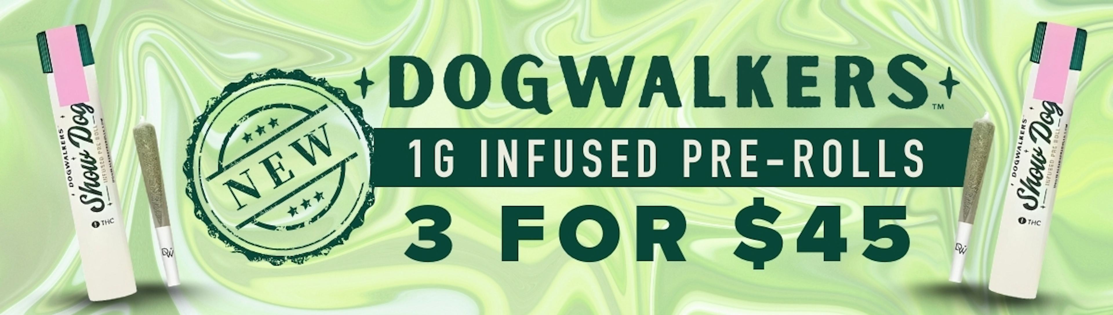 Dogwalkers 1g infused prerolls