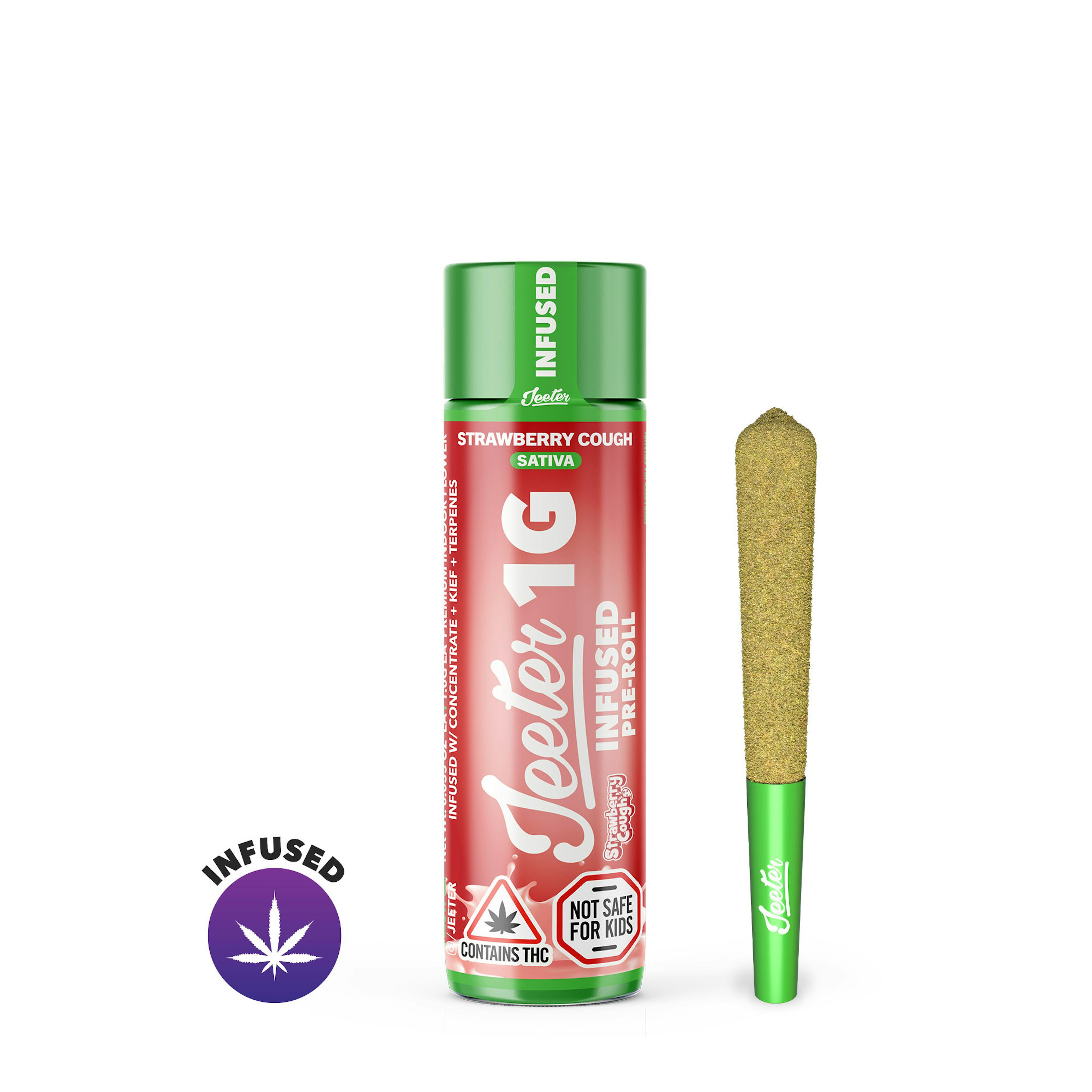 Strawberry Cough (S) | Jeeter | 1g Infused Pre-Roll