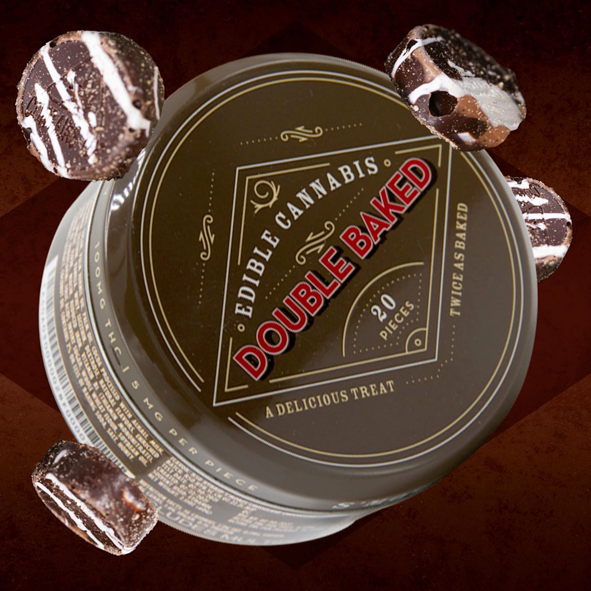 S'more Cheesecake Chocolates | Double Baked | 100mg Fast Acting