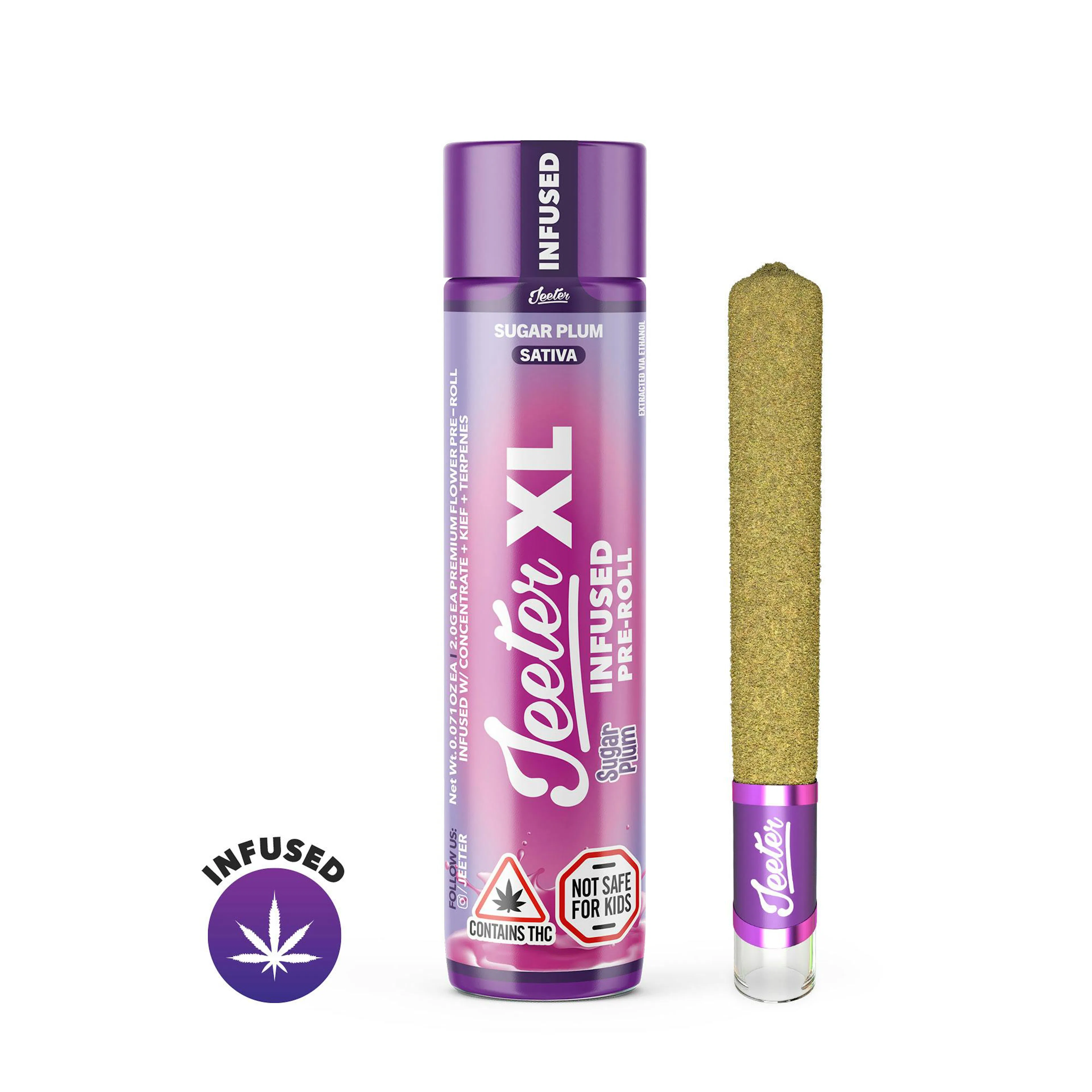 Sugar Plum (S) | Jeeter XL | 2g Infused Pre-Roll