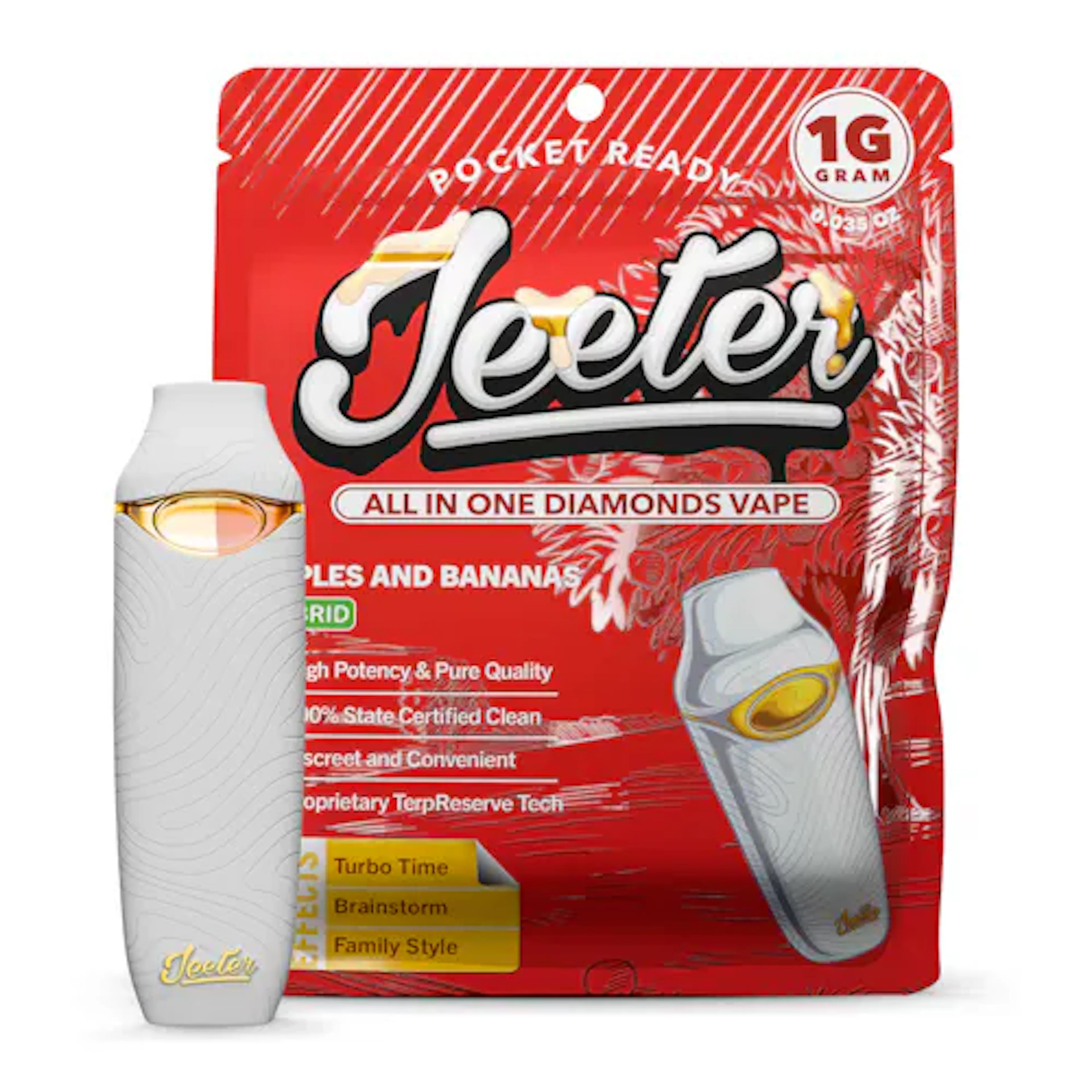 Apples and Bananas (H) | Jeeter | 1g Disposable Liquid Diamond Cartridge