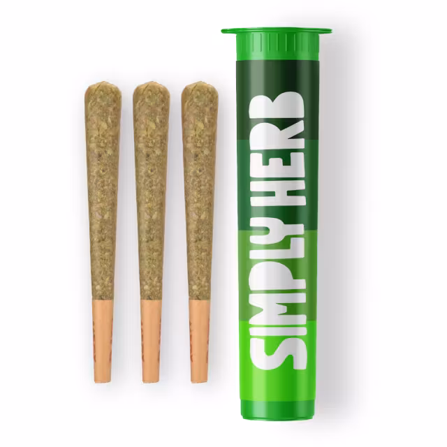 Strawberry Afterglow (H) | Simply Herb | 0.5g 3pk Pre-Rolls