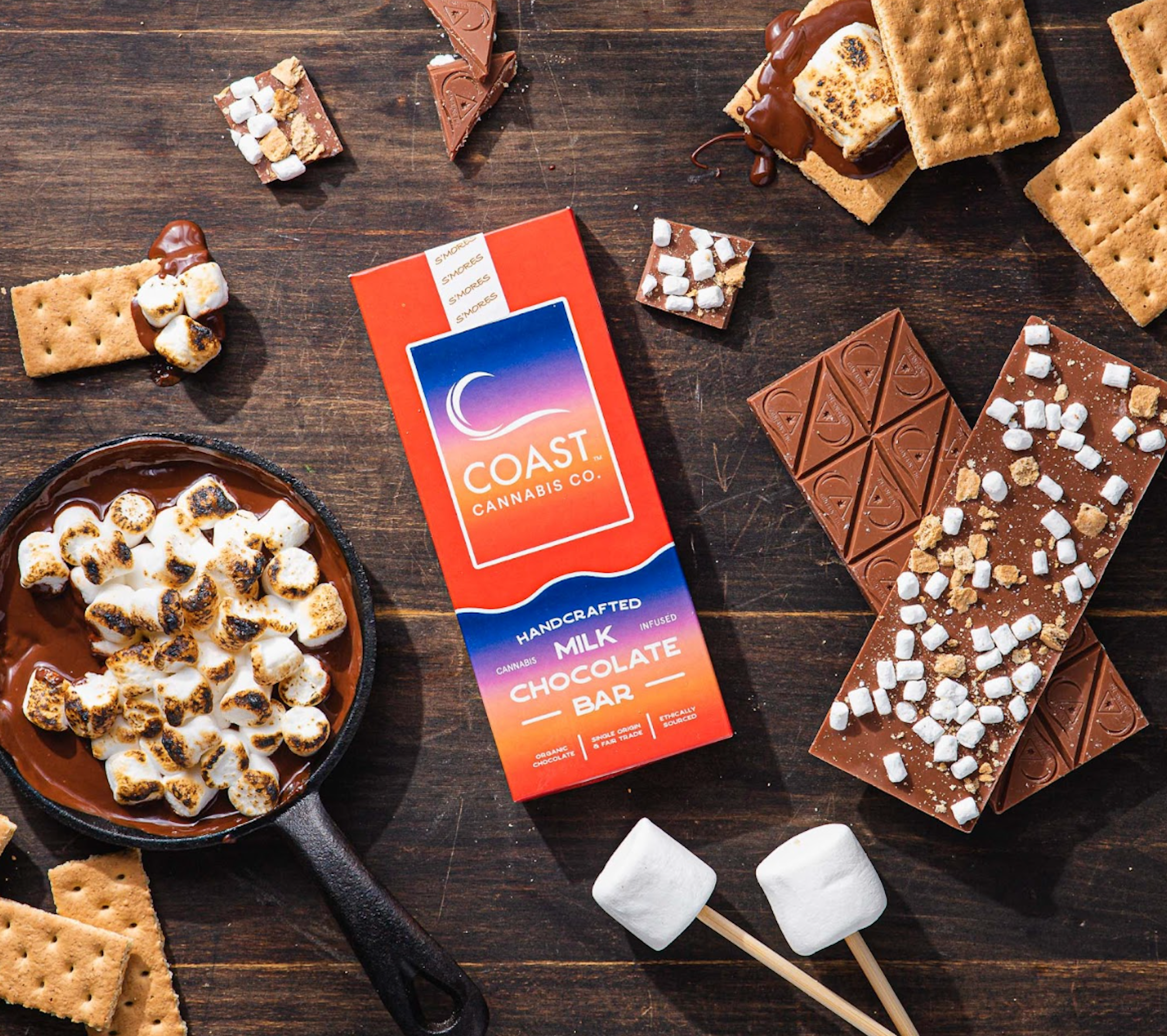 S'Mores Milk Chocolate (H) | Coast | 100mg 20pk Bar 