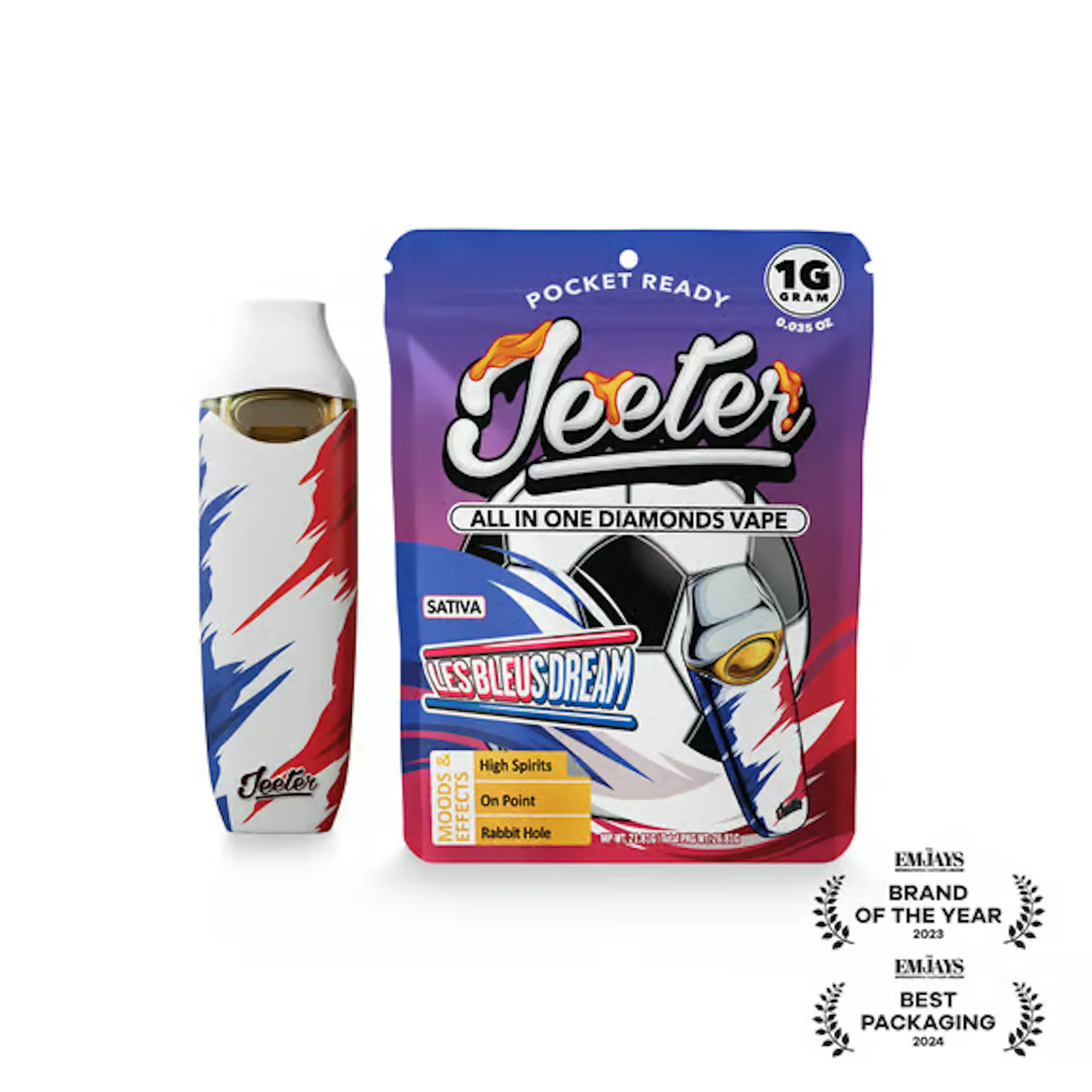 *LIMITED EDITION WC '26* Les Bleus Dream (S) | Jeeter | 1g Disposable Liquid Diamond Cartridge