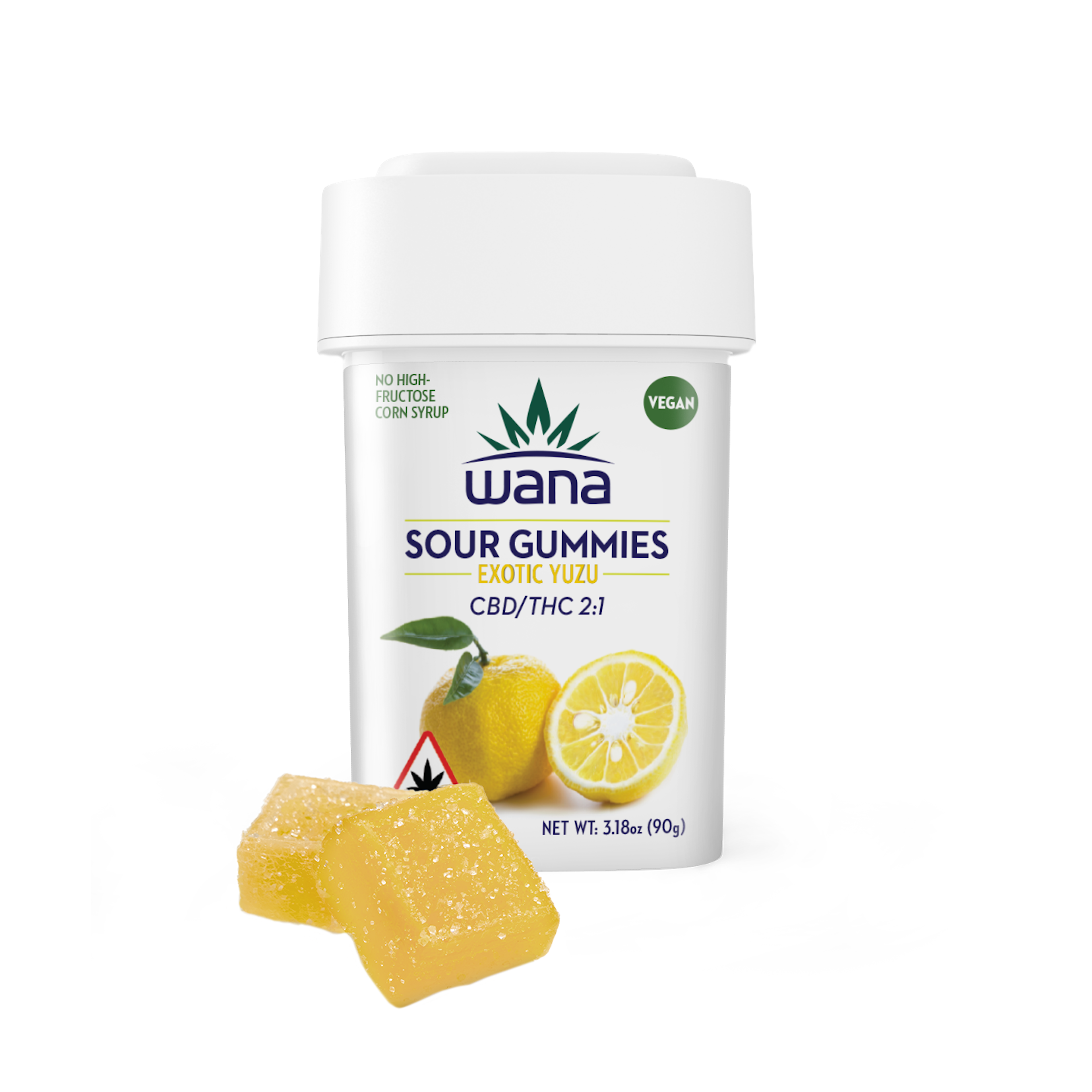 Exotic Yuzu 2:1 | Wana | 100mg Gummies - 100mg