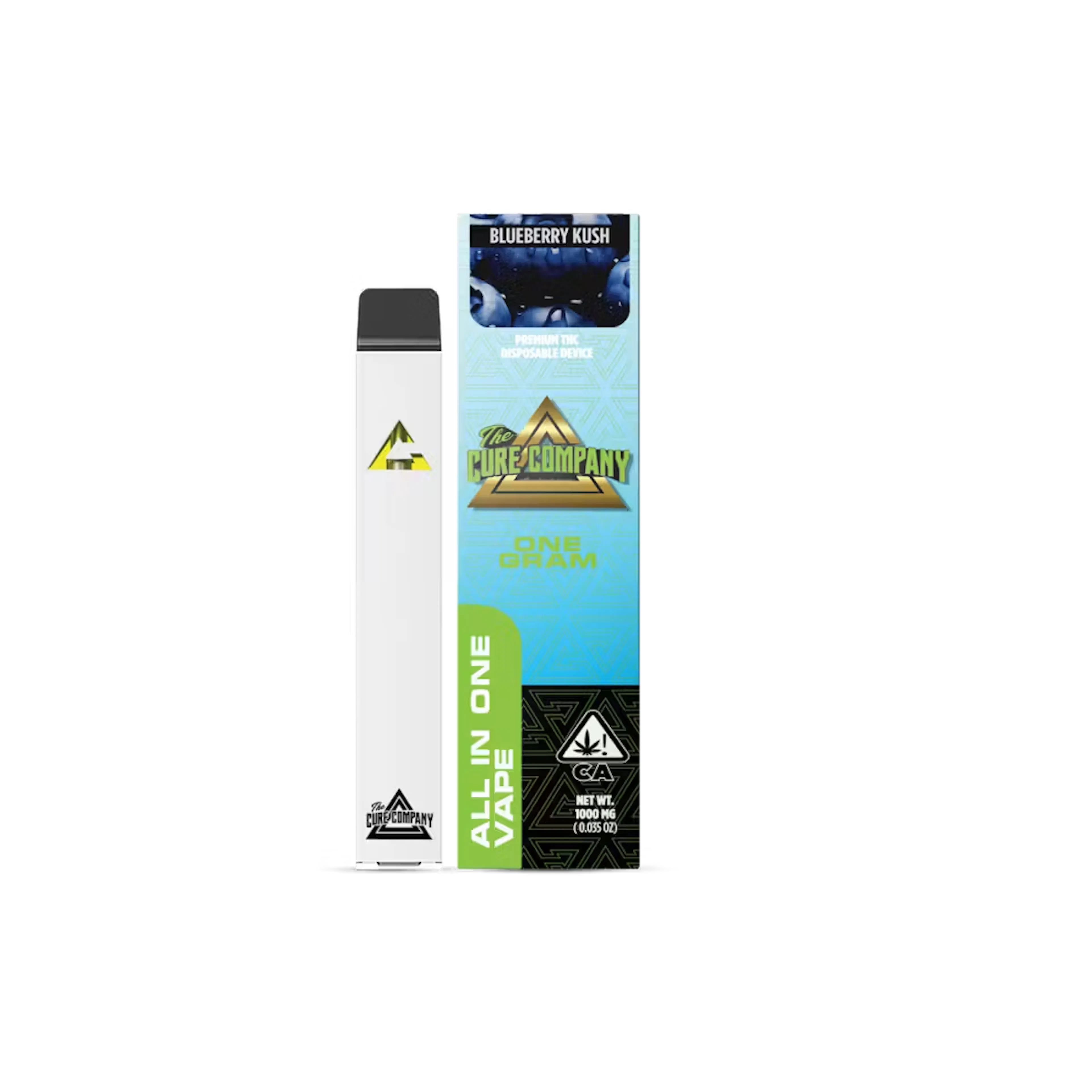 Blueberry Kush (I) | The Cure | 1g Disposable Cartridge