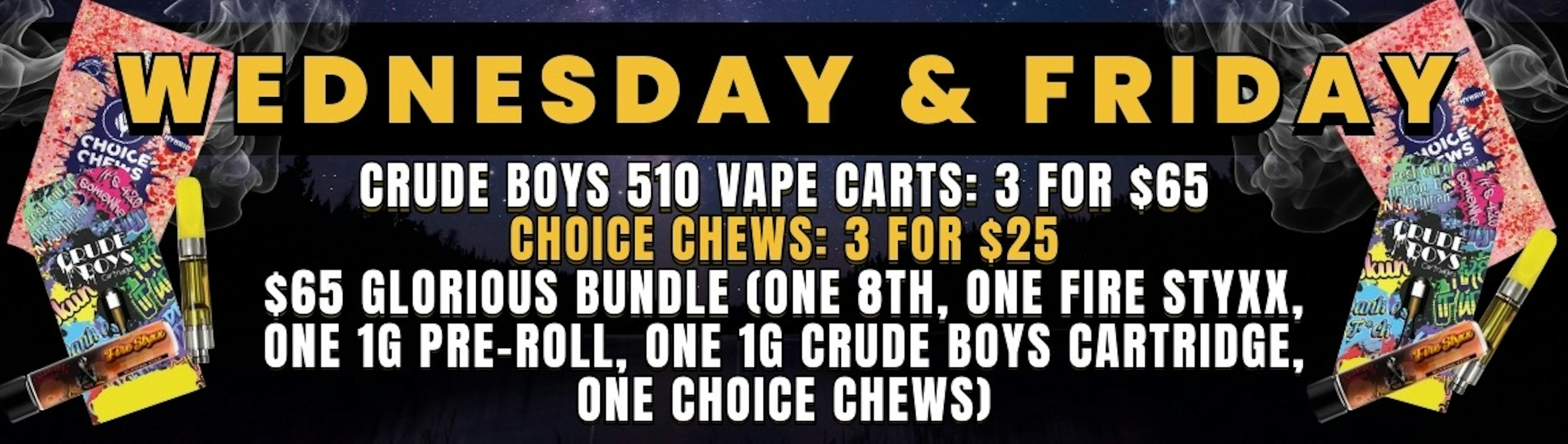 Wednesday & Friday Deals 