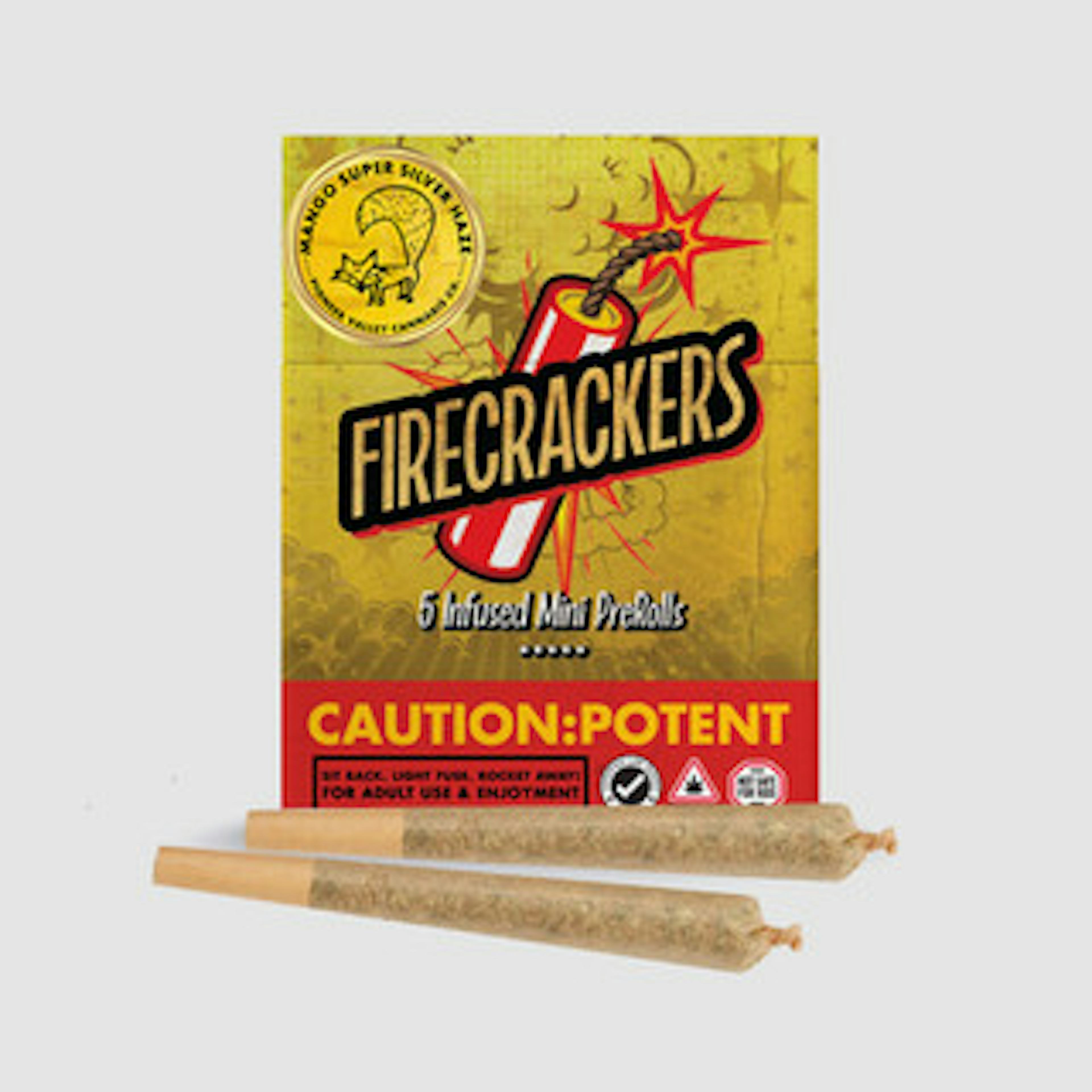 Mango SSH (S) | Pioneer Valley | 3.5g Firecracker Pre Rolls | 5pk